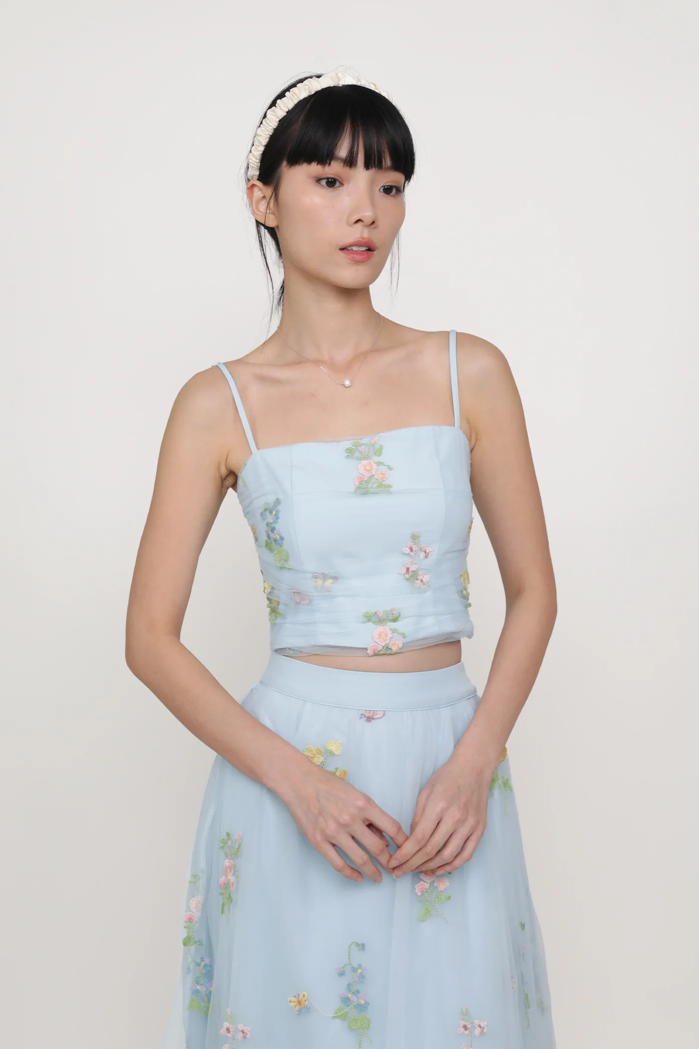 Evelina Embroidery Mesh Padded Top - Image 10