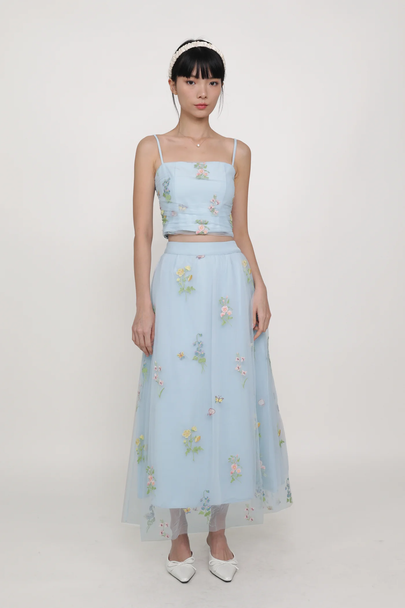 Evelina Embroidery Mesh Padded Top - Image 13