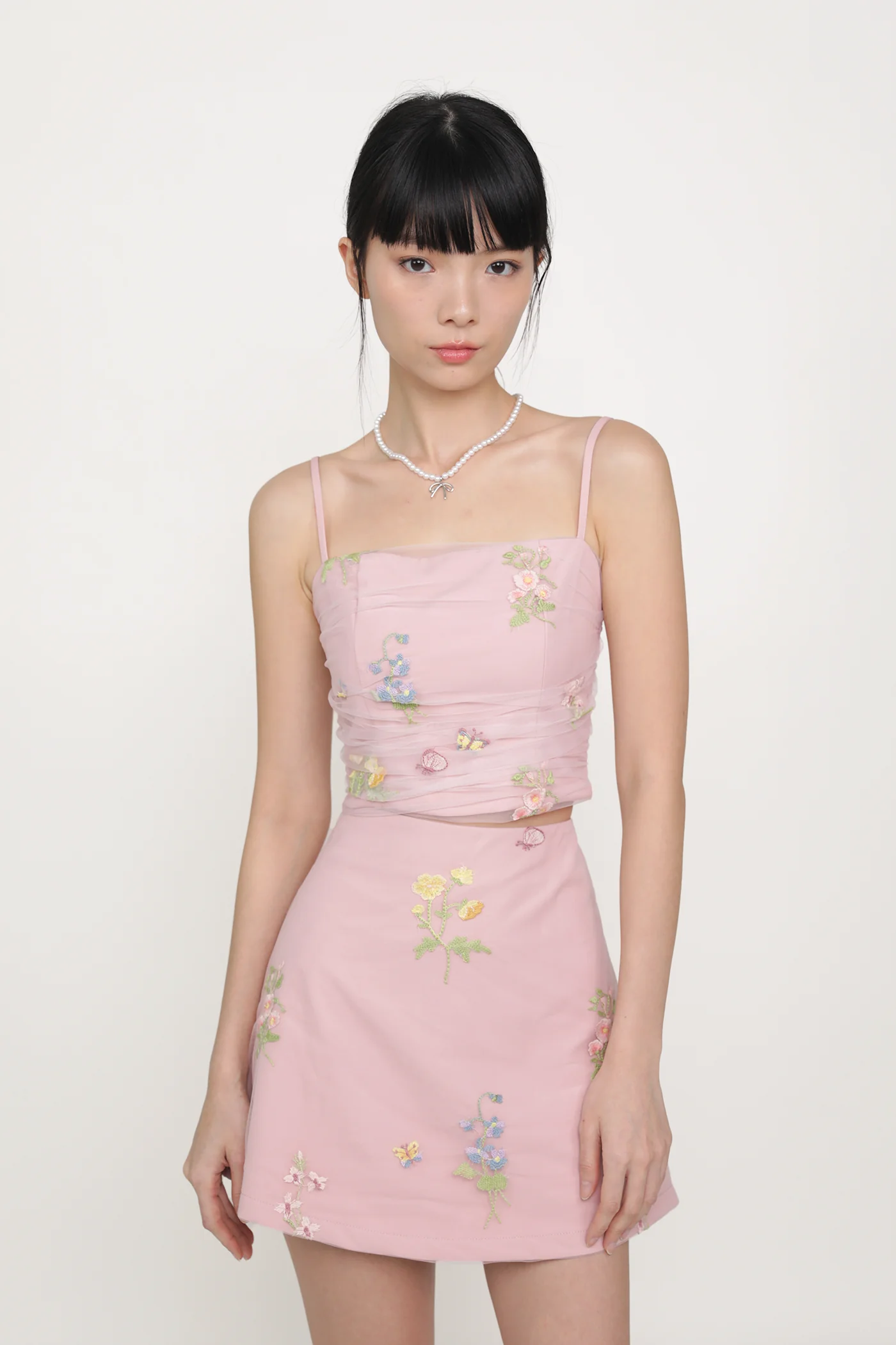 Evelina Embroidery Mesh Padded Top - Image 15