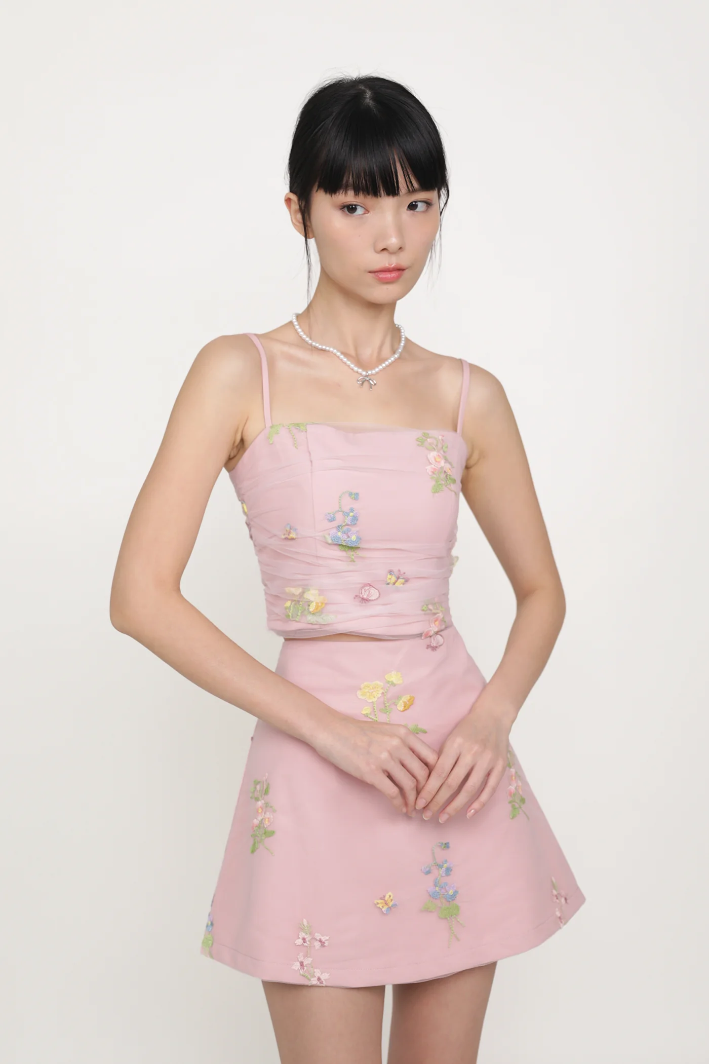 Evelina Embroidery Mesh Padded Top - Image 17