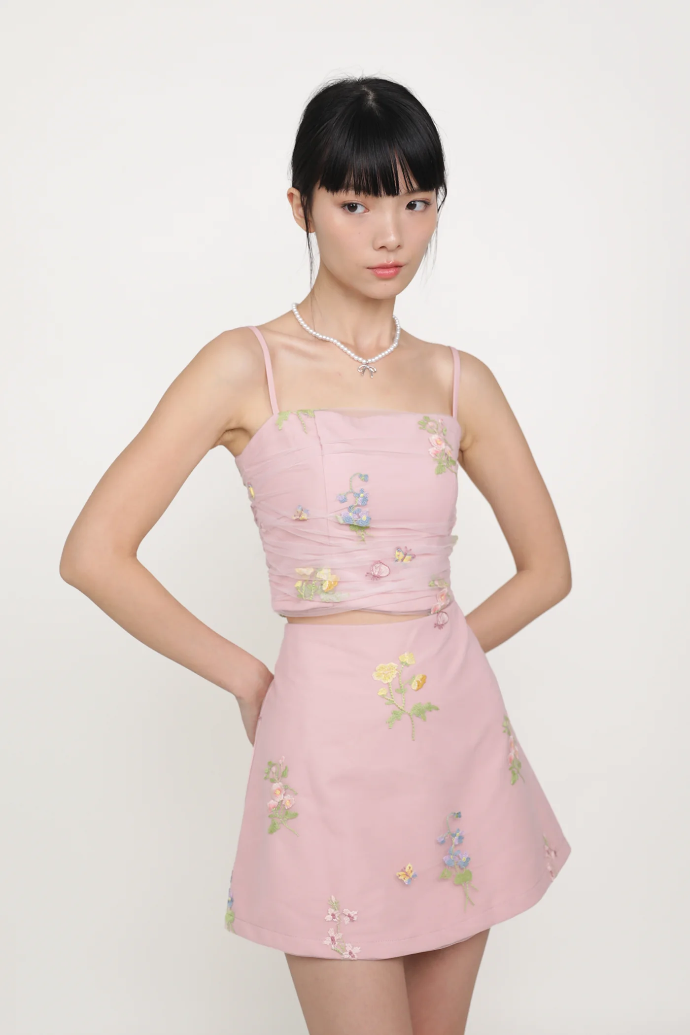 Evelina Embroidery Mesh Padded Top - Image 19