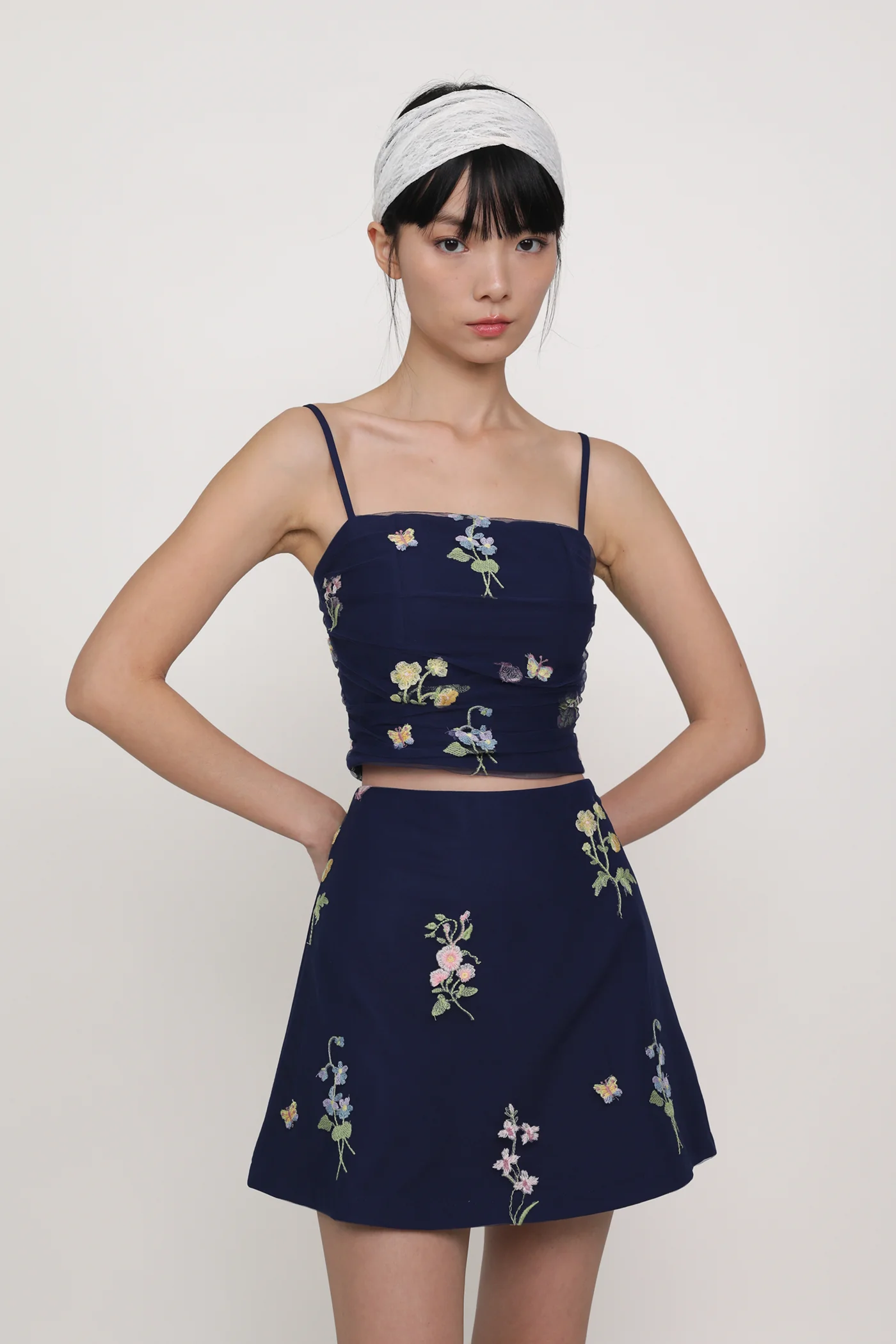 Evelina Embroidery Mesh Padded Top - Image 22