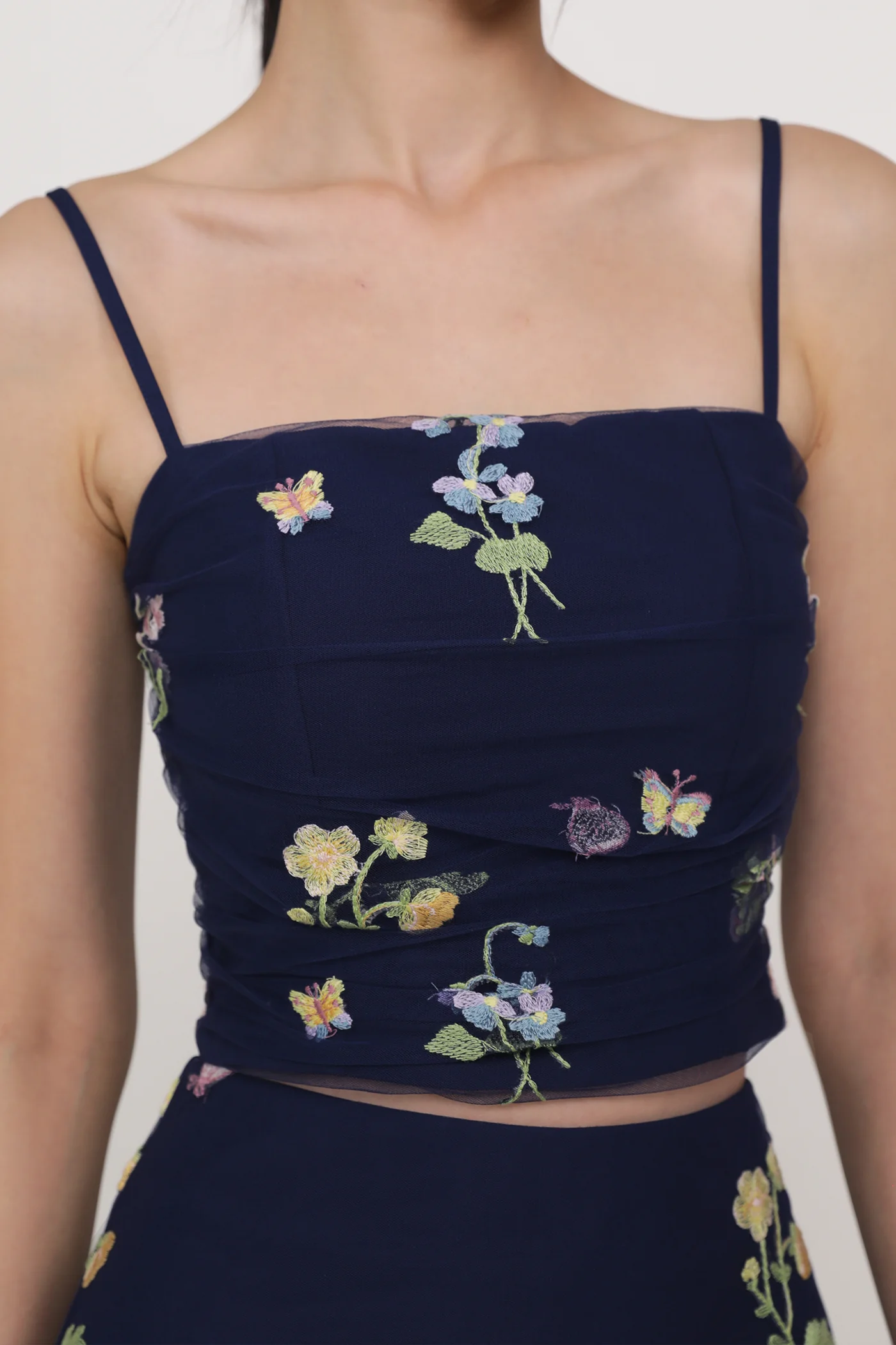 Evelina Embroidery Mesh Padded Top - Image 25