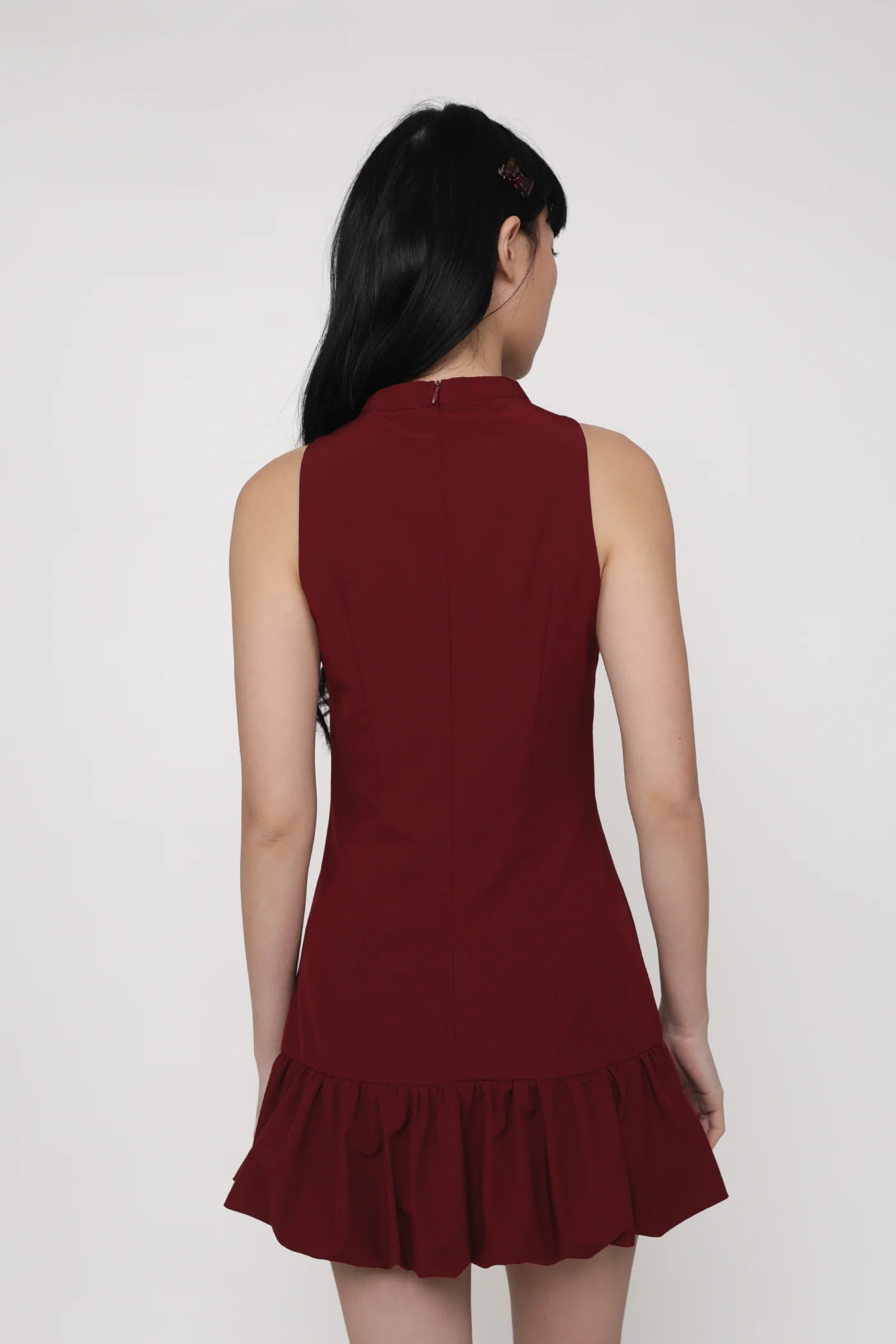 Evelyn Bubble Hem Qipao Dress - Image 14