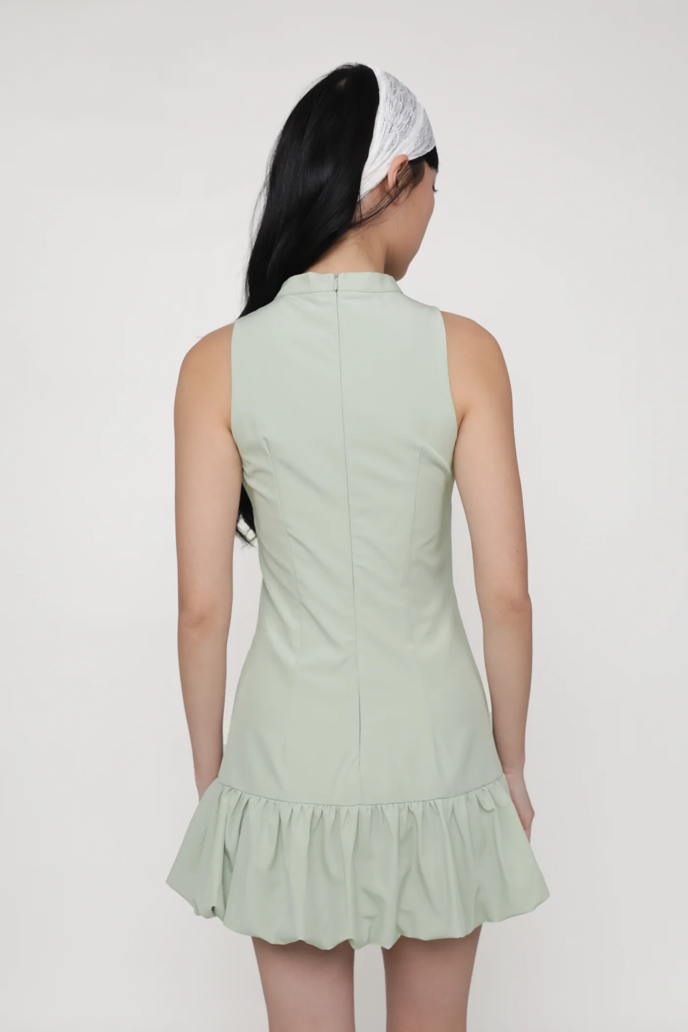 Evelyn Bubble Hem Qipao Dress - Image 21