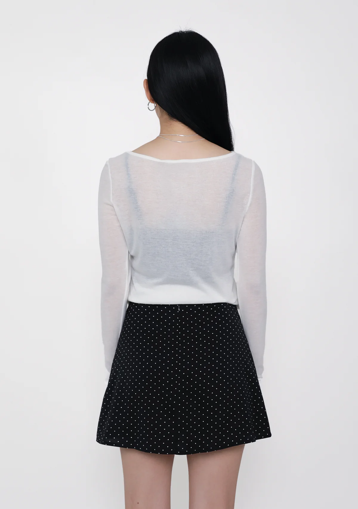 Evie Basic Flare Skorts (Polka Dot) - Image 11
