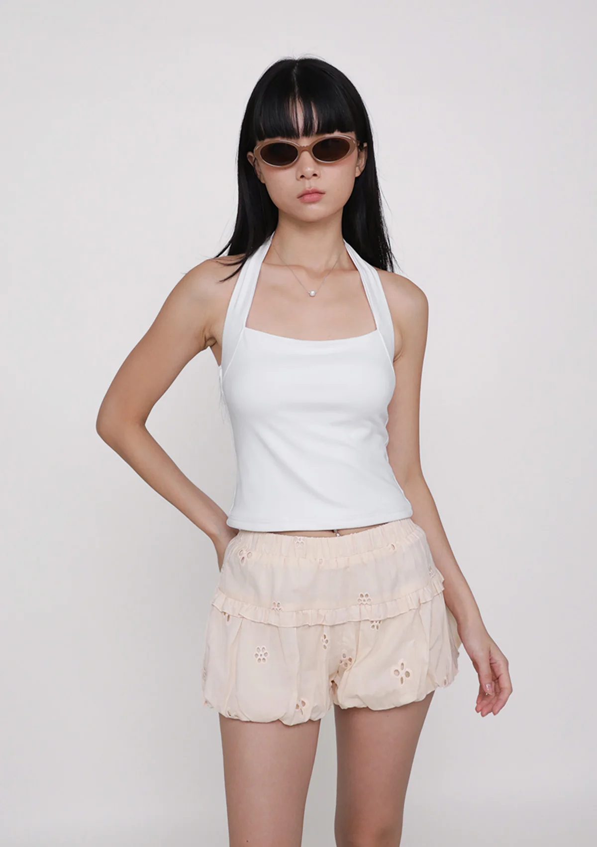 Jinny Eyelet Bubble Shorts - Image 10