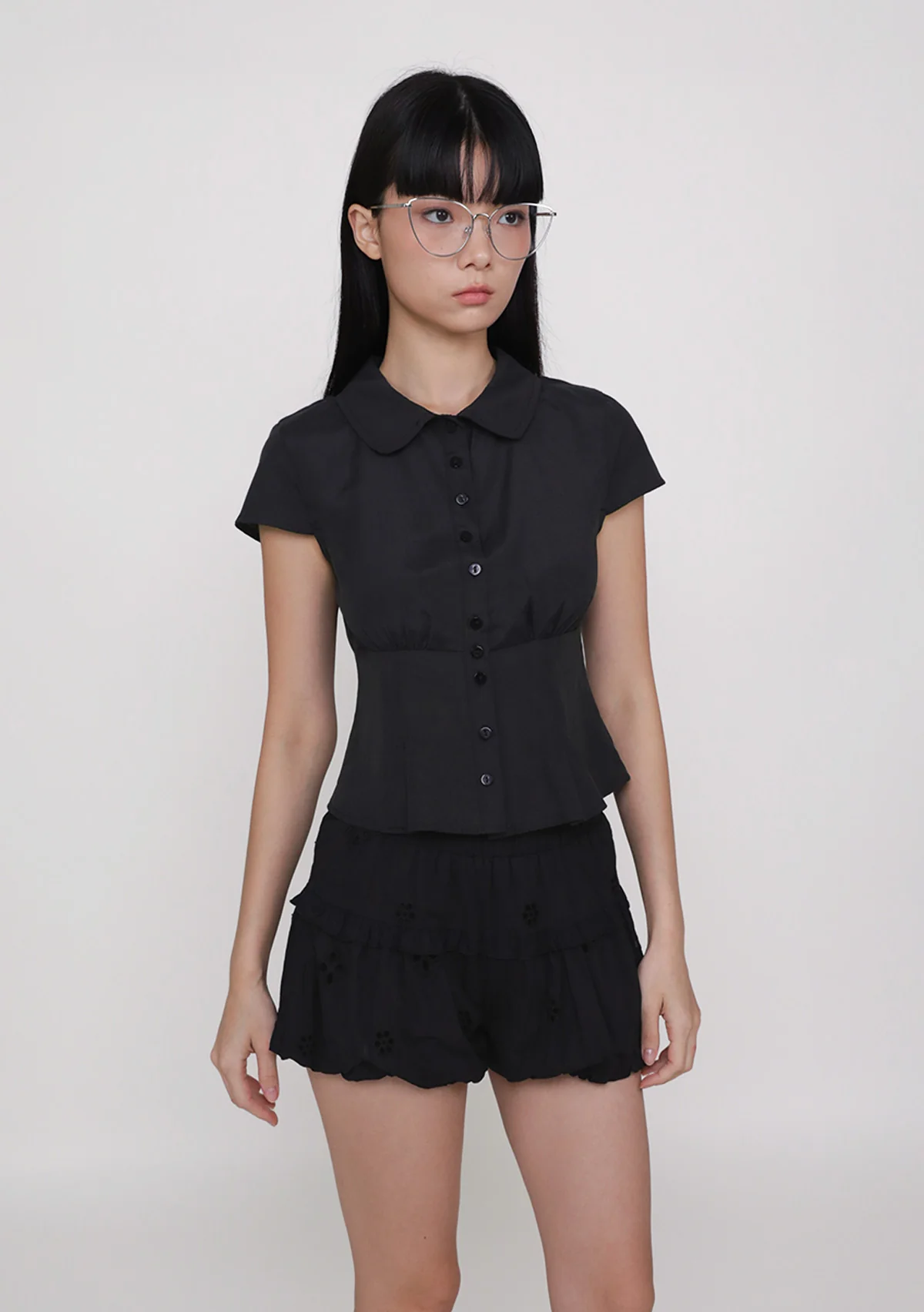 Jinny Eyelet Bubble Shorts - Image 5
