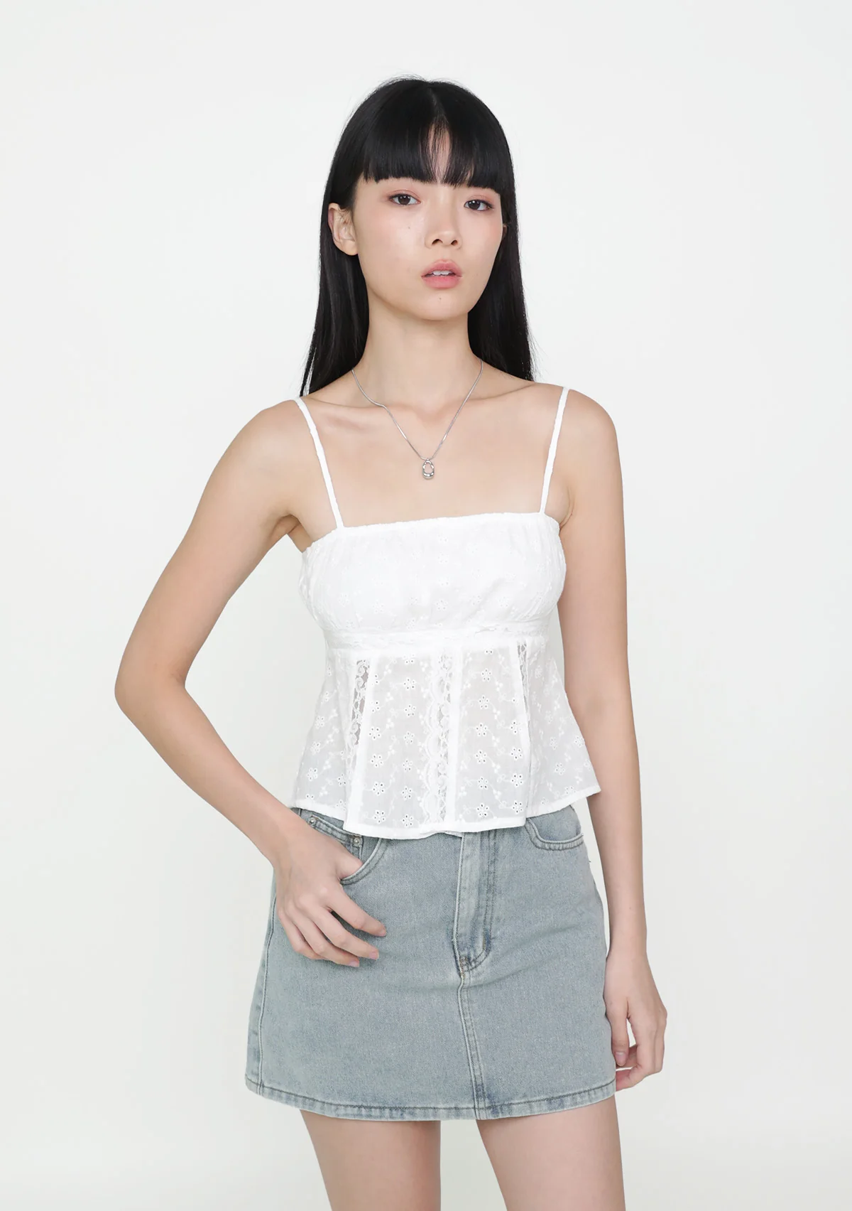 Yvonne Eyelet Lace Top - Image 6