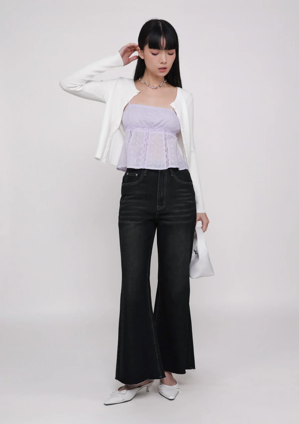 Yvonne Eyelet Lace Top - Image 9