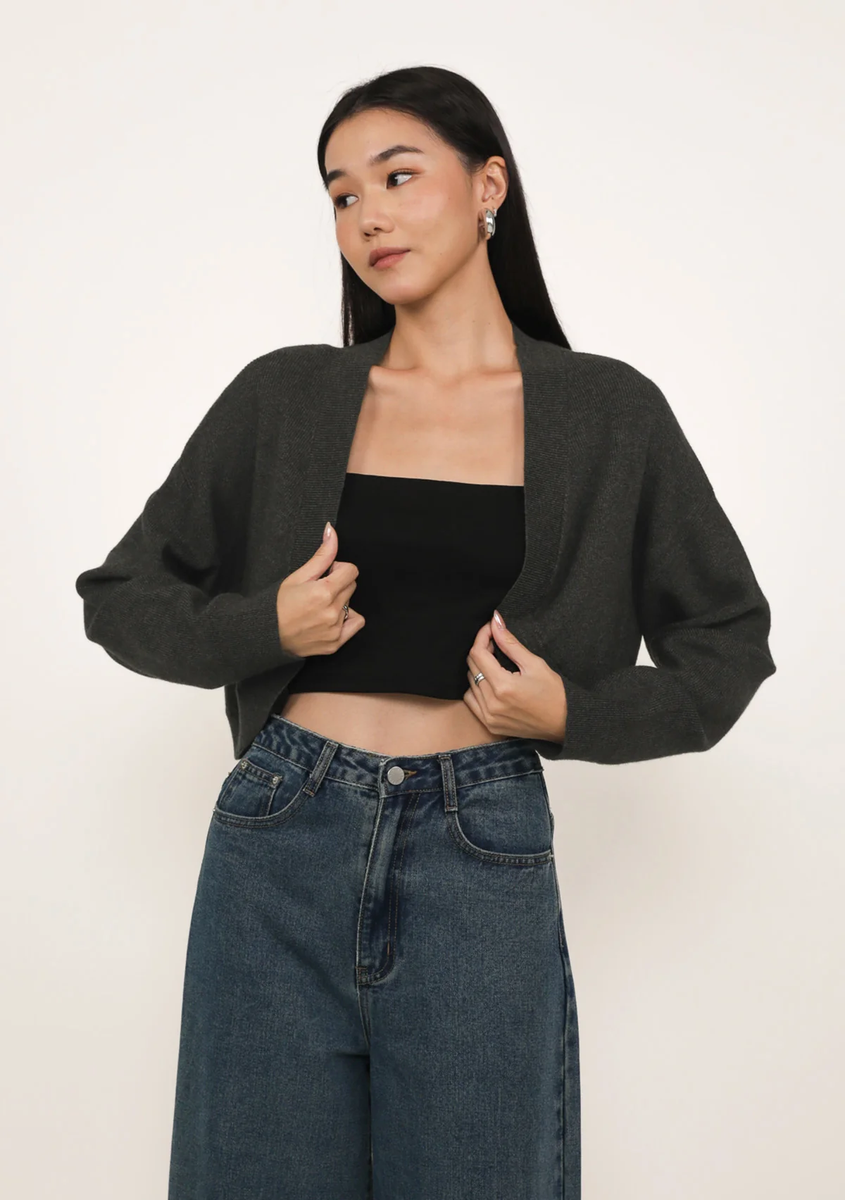 Fifi Knit Crop Cardigan - Image 10