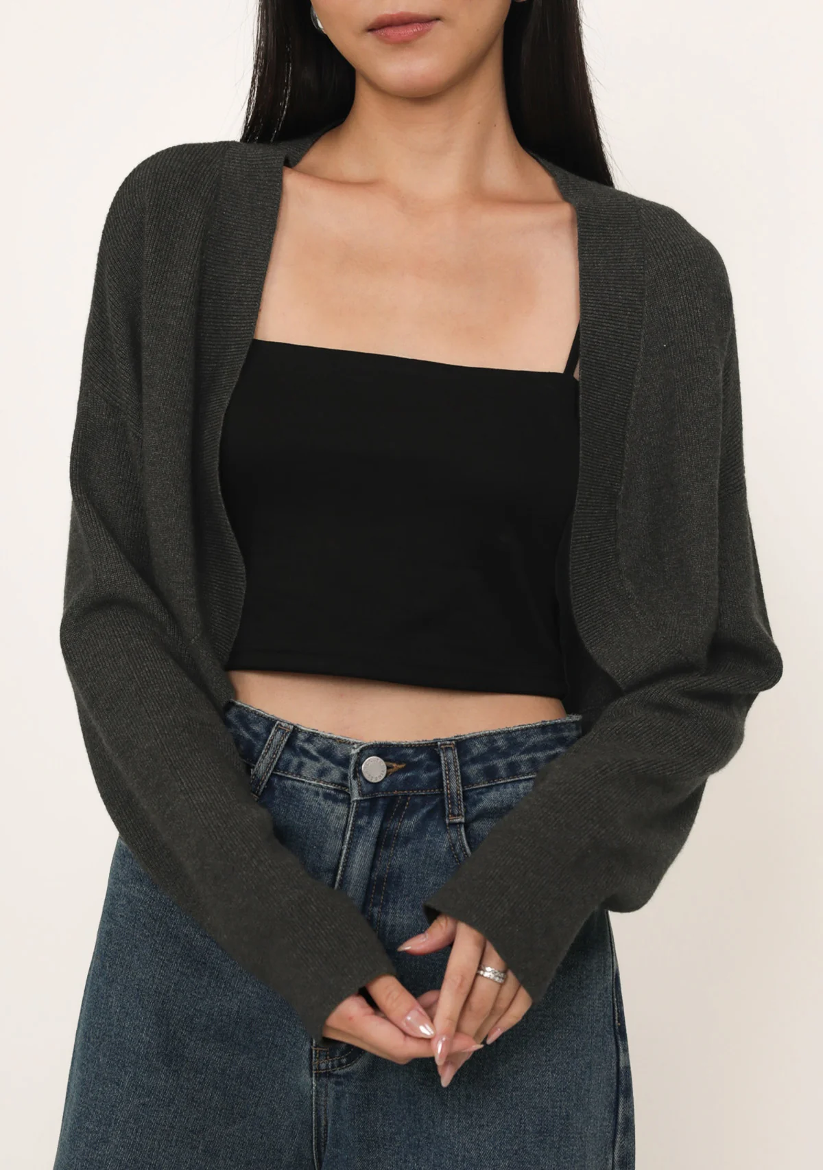 Fifi Knit Crop Cardigan - Image 11