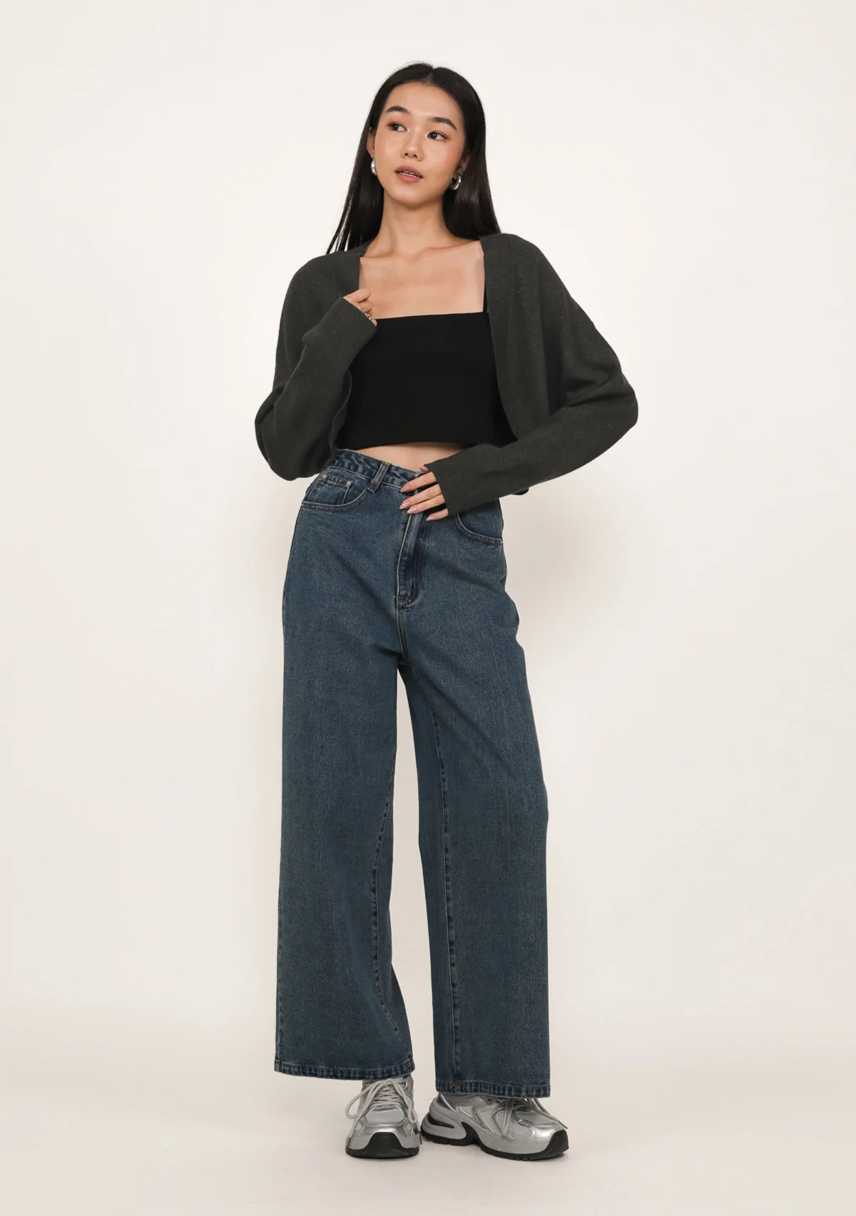 Fifi Knit Crop Cardigan - Image 2