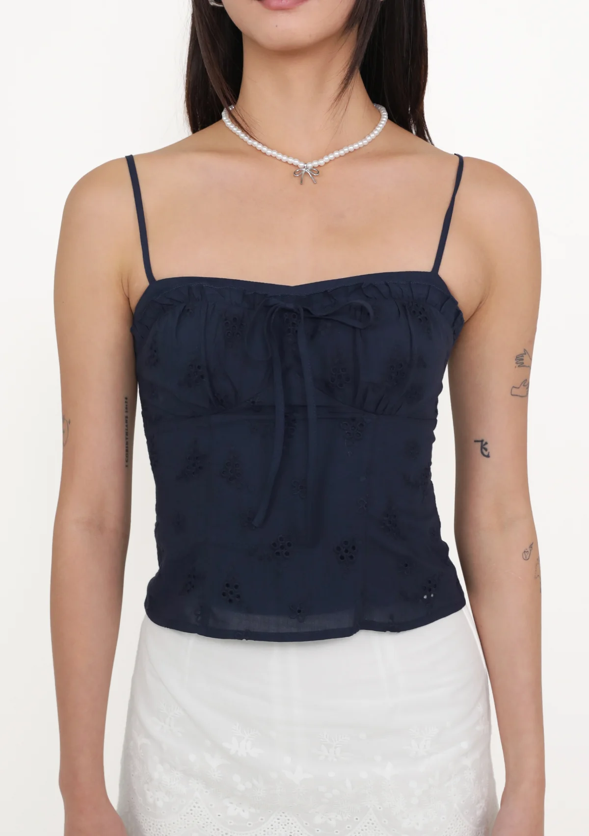 Fion Padded Bustier Top (Eyelet) - Image 10