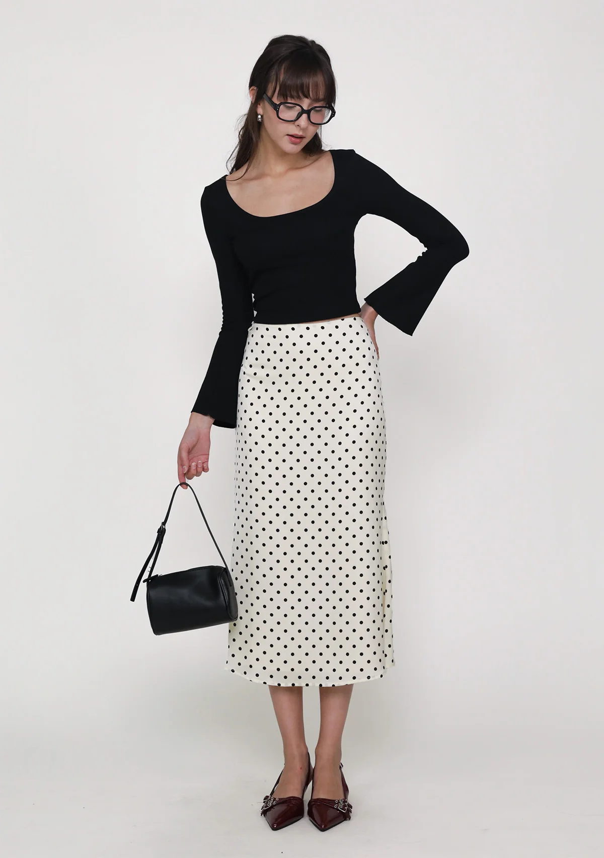 Mizu Flare Sleeve Padded Top - Image 2
