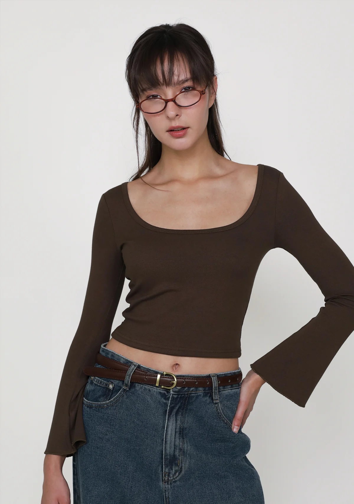 Mizu Flare Sleeve Padded Top - Image 3