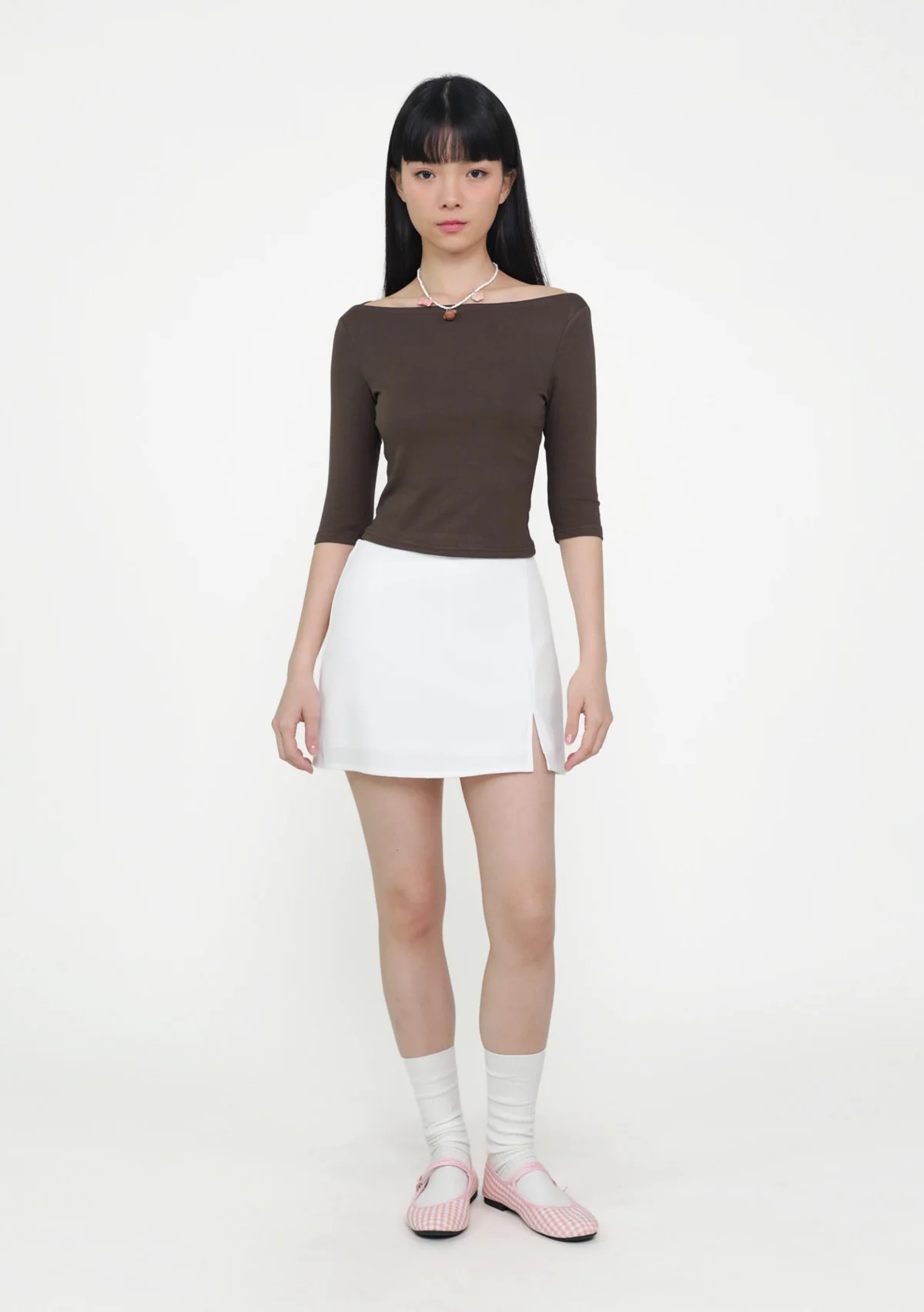 Florence Boat Neck Sleeve Padded Top - Image 11