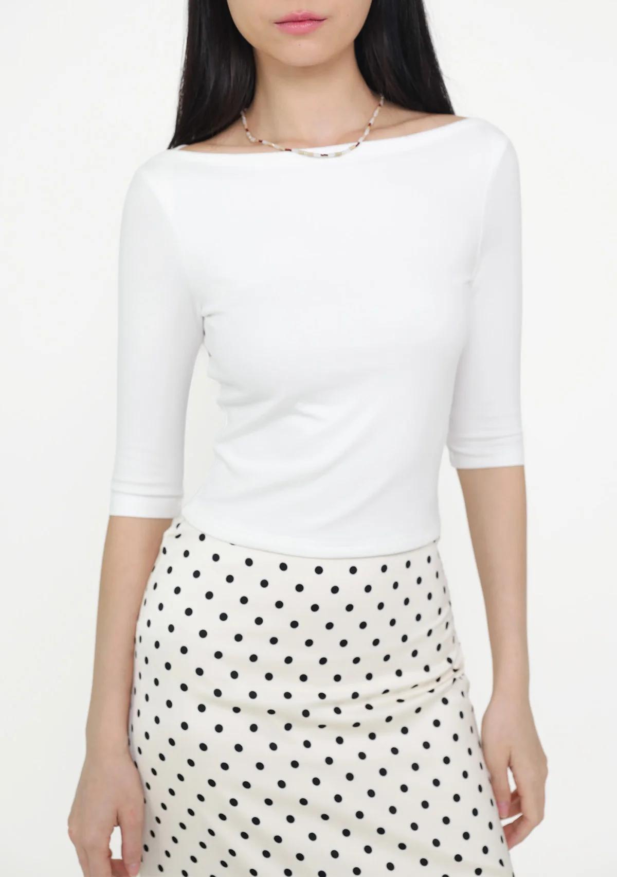 Florence Boat Neck Sleeve Padded Top - Image 17