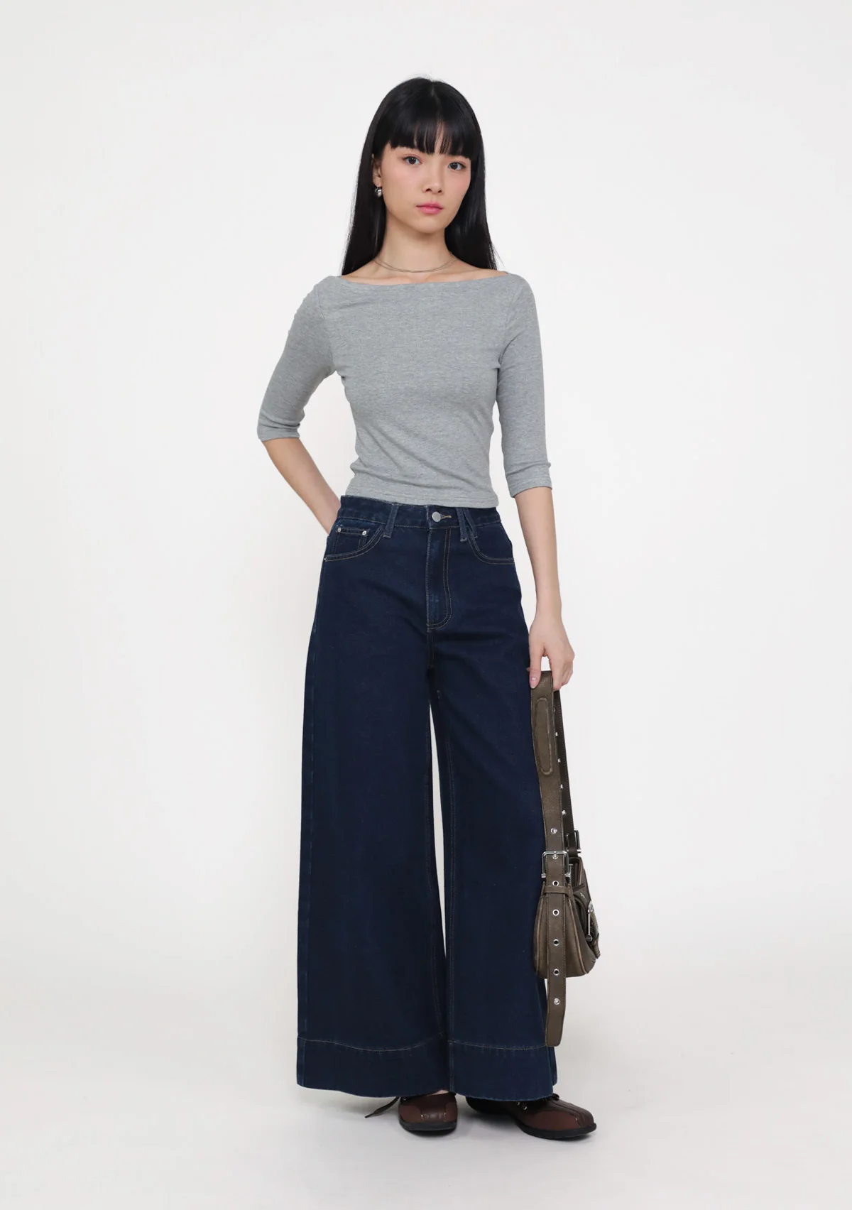 Florence Boat Neck Sleeve Padded Top - Image 19
