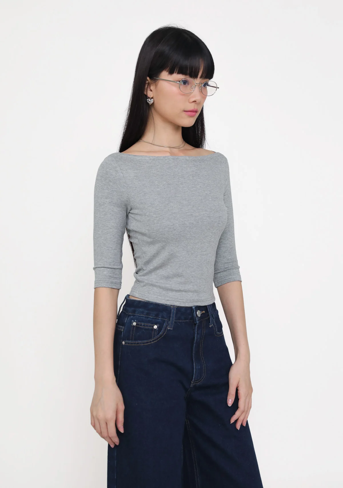 Florence Boat Neck Sleeve Padded Top - Image 20
