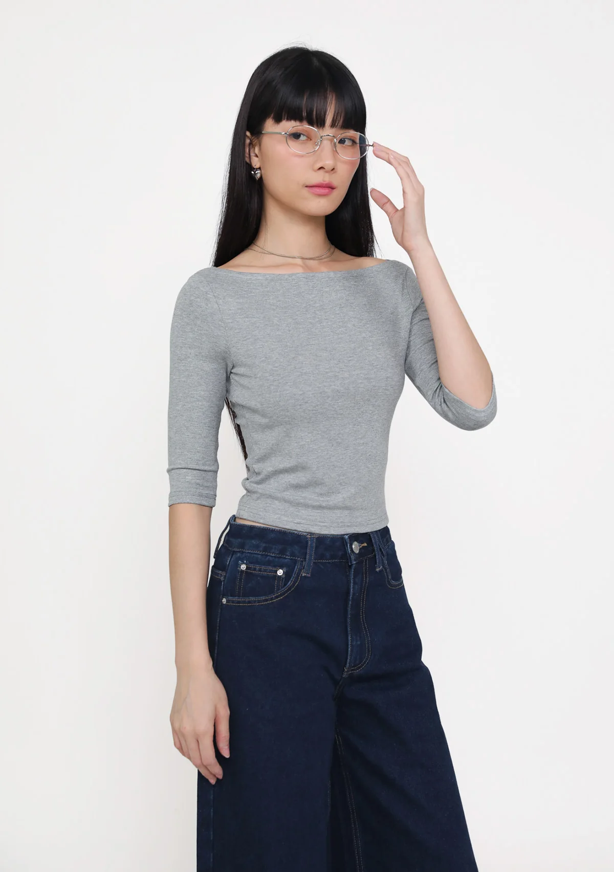 Florence Boat Neck Sleeve Padded Top - Image 21