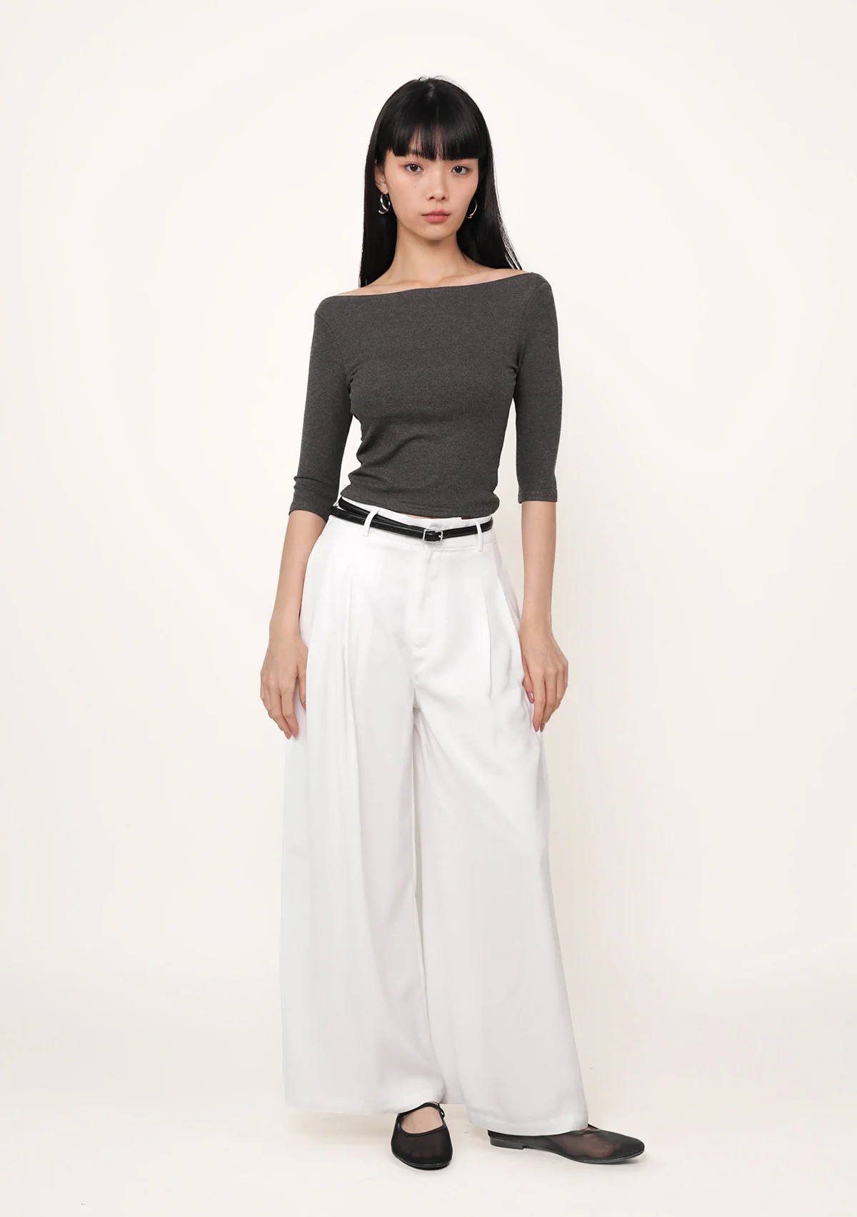 Florence Boat Neck Sleeve Padded Top - Image 24