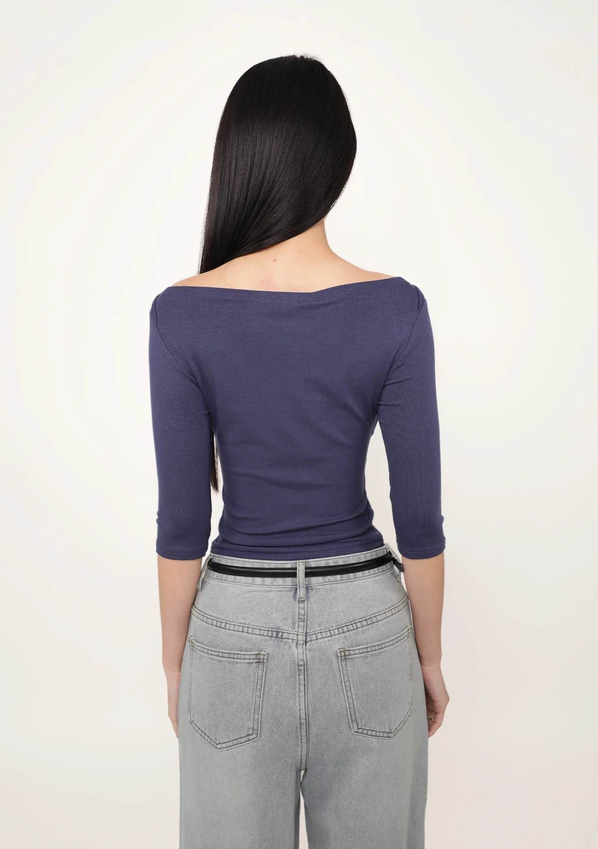 Florence Boat Neck Sleeve Padded Top - Image 31