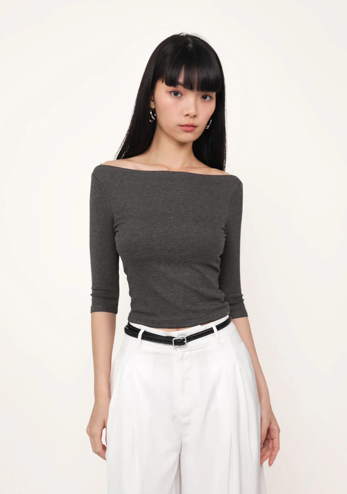 Florence Boat Neck Sleeve Padded Top - Image 5