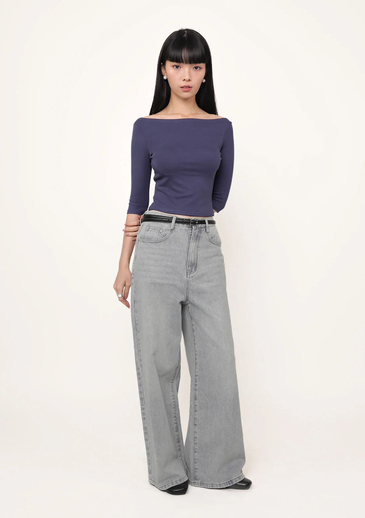 Florence Boat Neck Sleeve Padded Top - Image 6