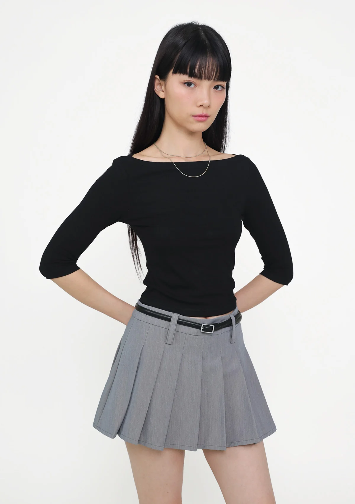 Florence Boat Neck Sleeve Padded Top - Image 8