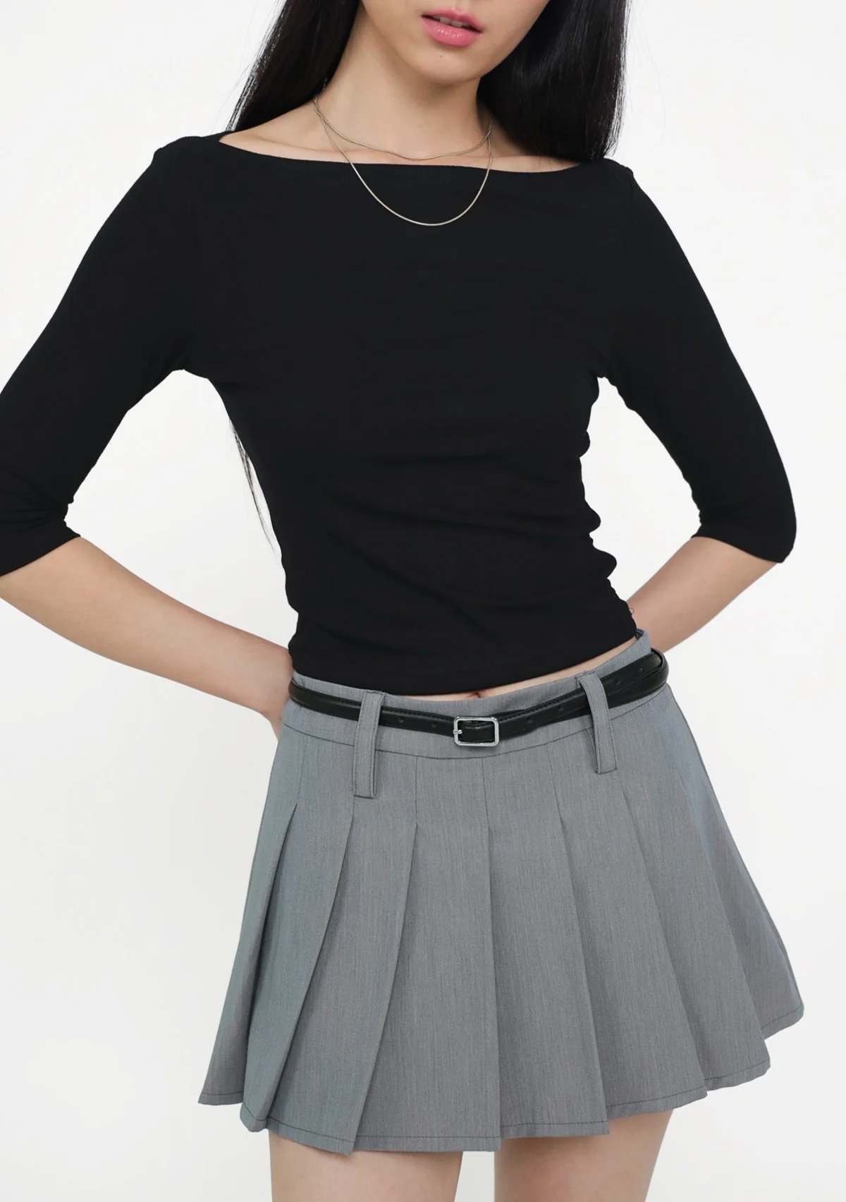 Florence Boat Neck Sleeve Padded Top - Image 9