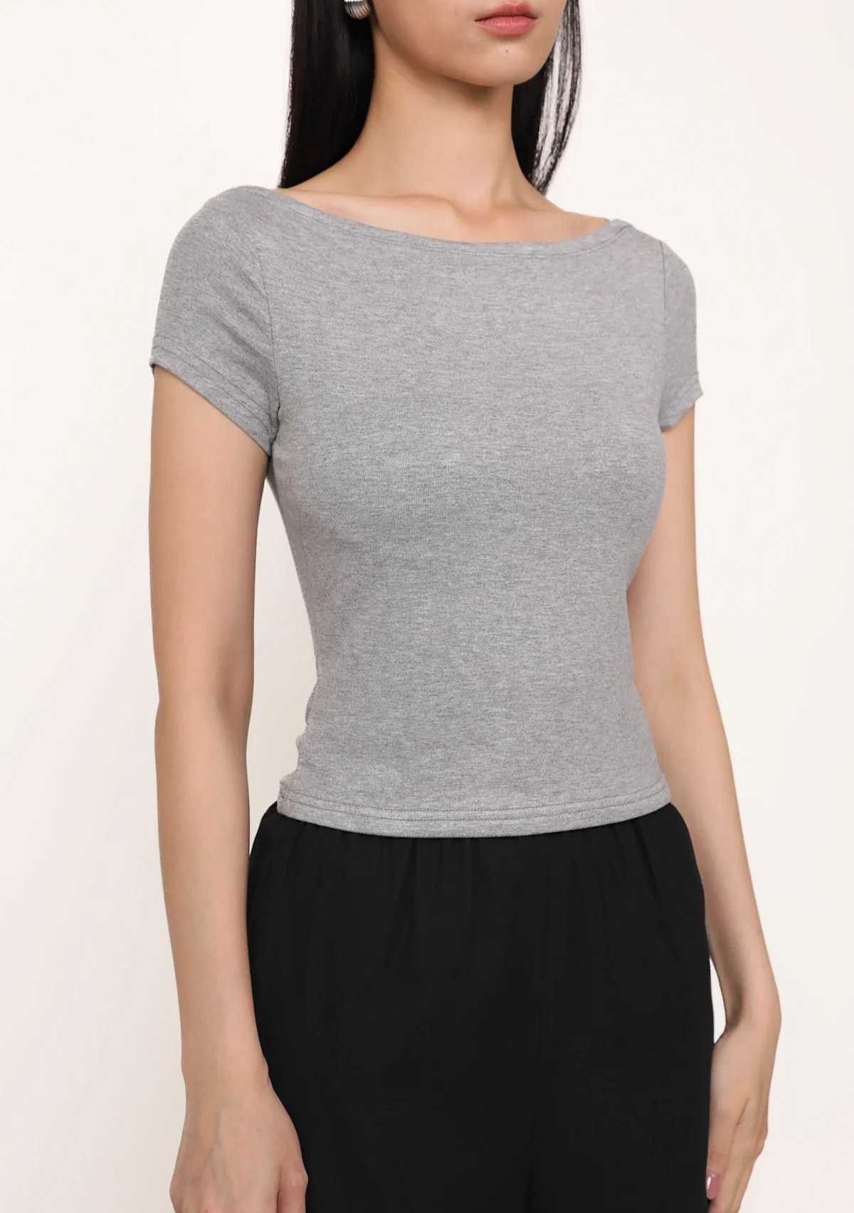 Florence Short Sleeve Padded Top - Image 20