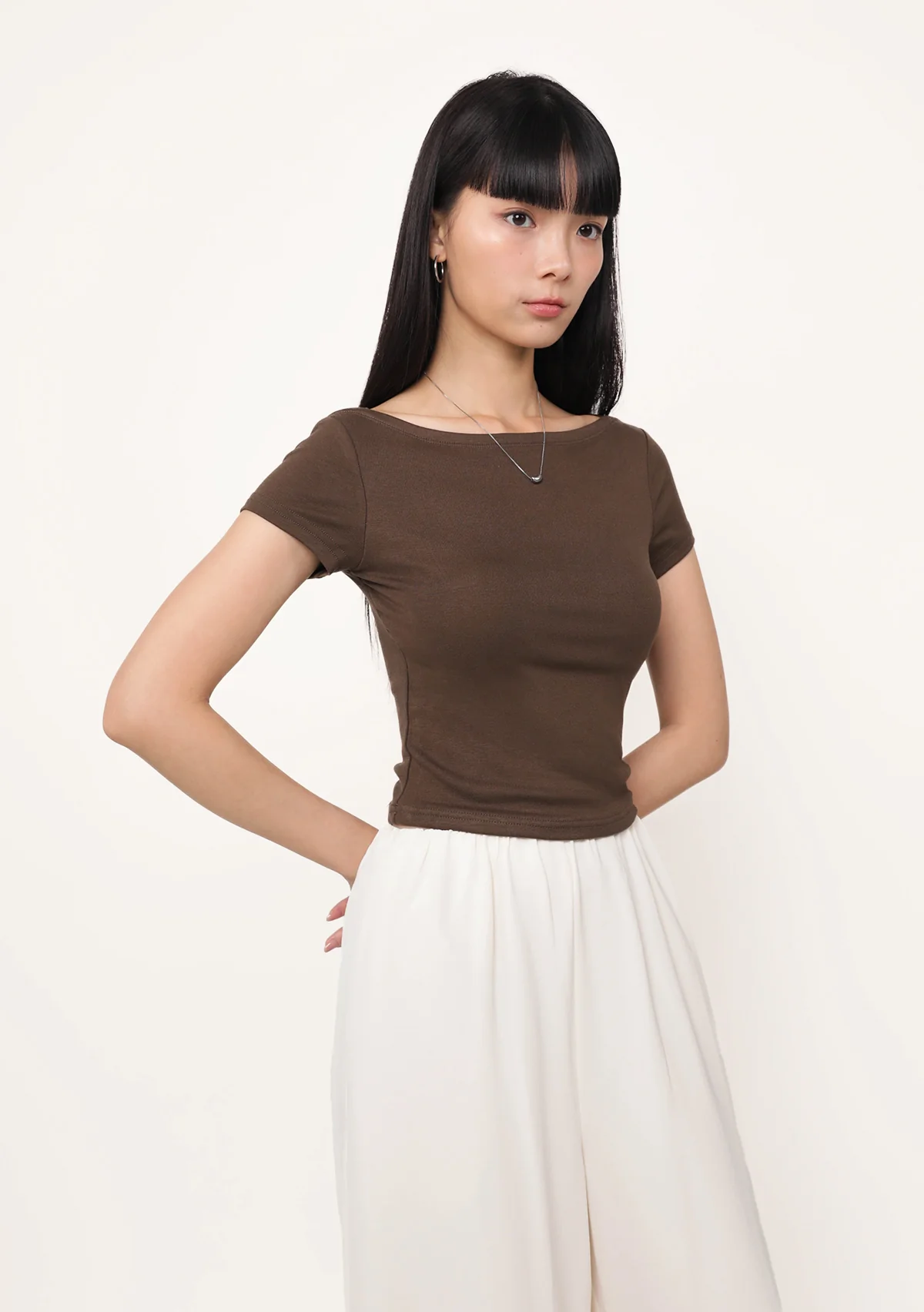 Florence Short Sleeve Padded Top - Image 23