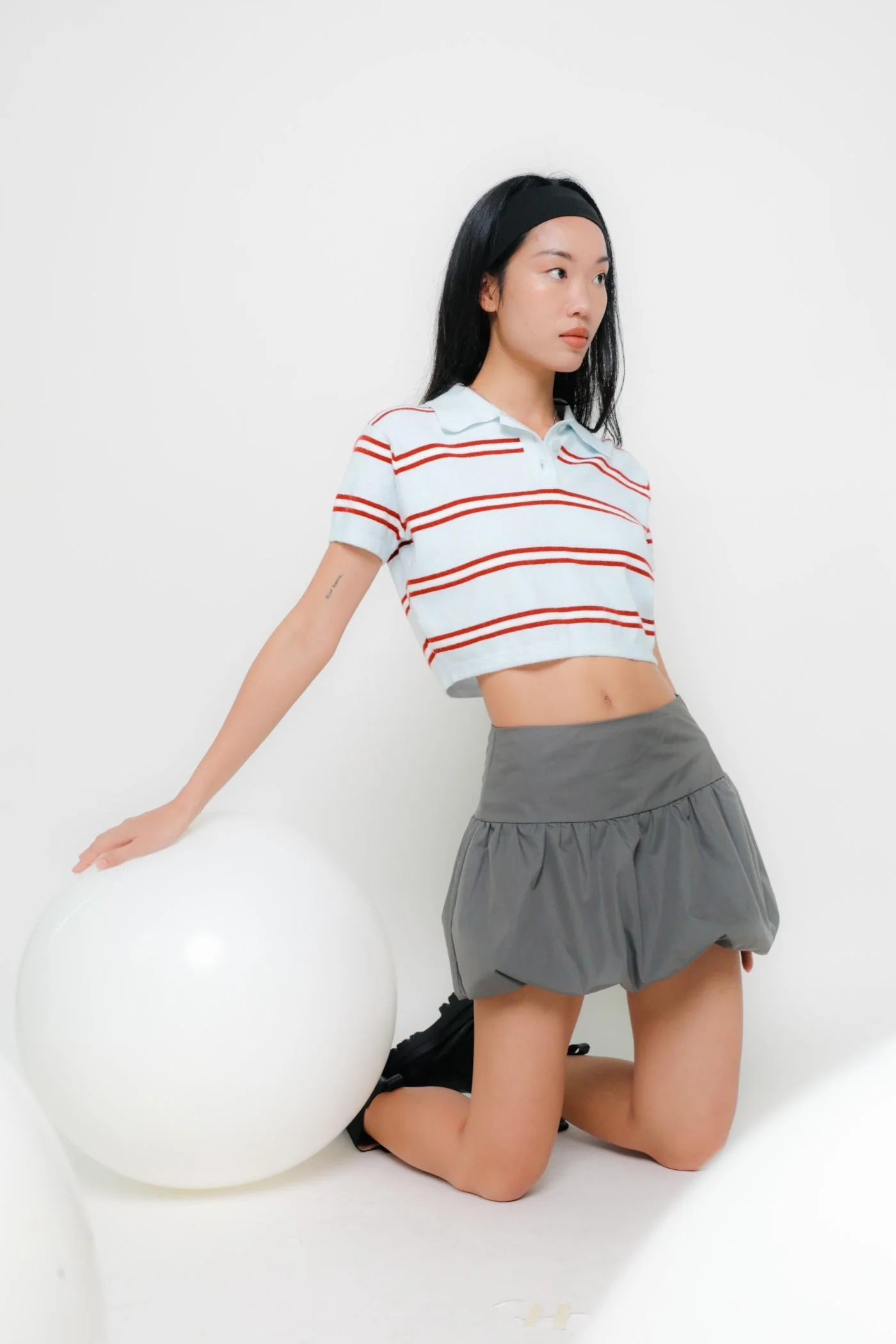 Francis Drop Waist Bubble Skorts - Image 8