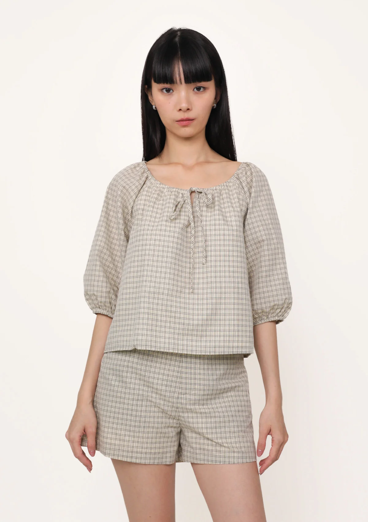 Frankie Tailored Shorts (Plaid)