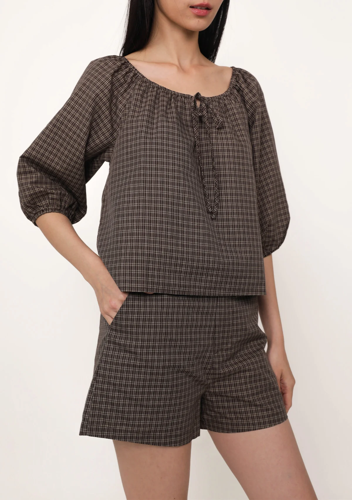 Frankie Tailored Shorts (Plaid) - Image 10