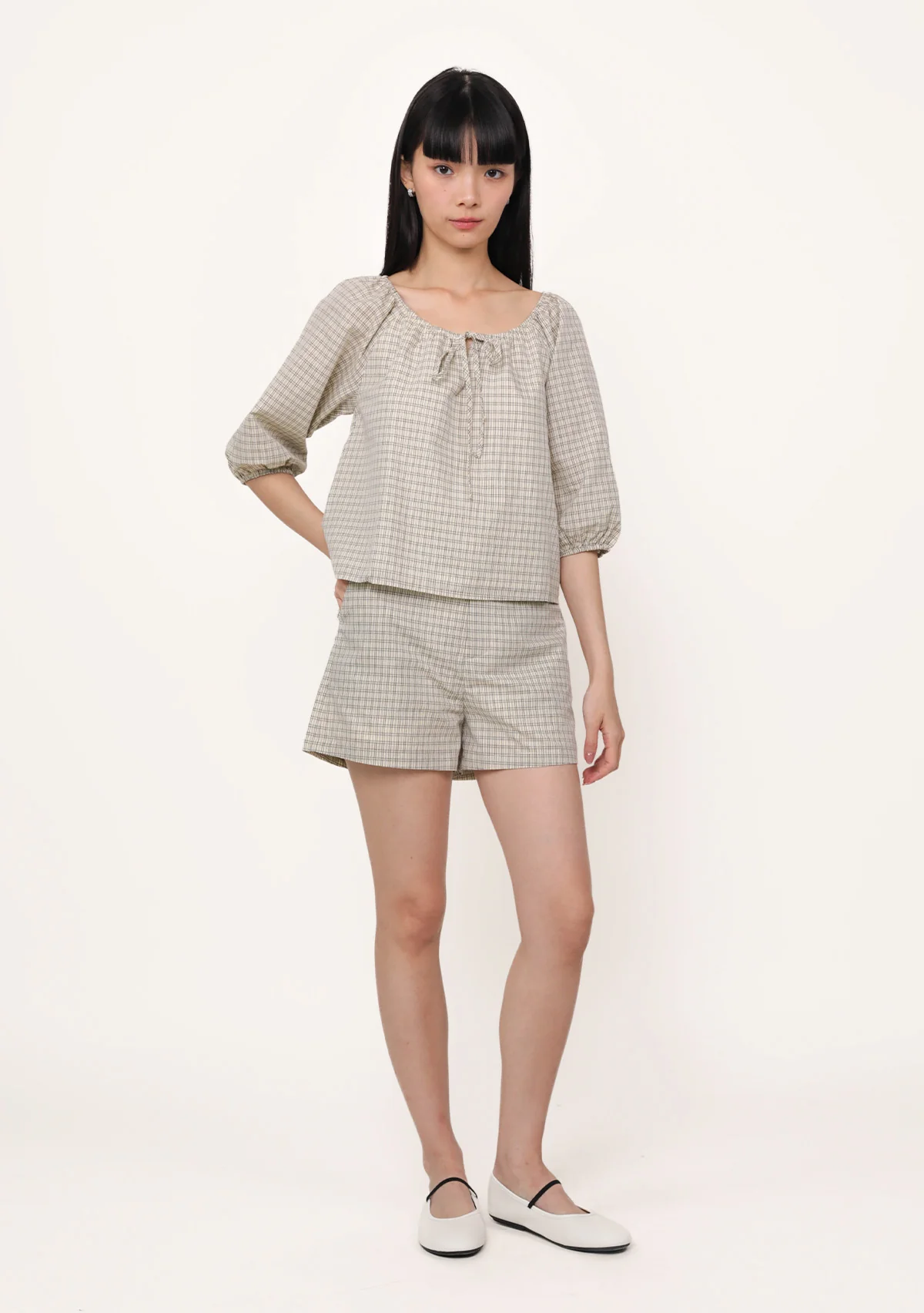 Frankie Tailored Shorts (Plaid) - Image 3