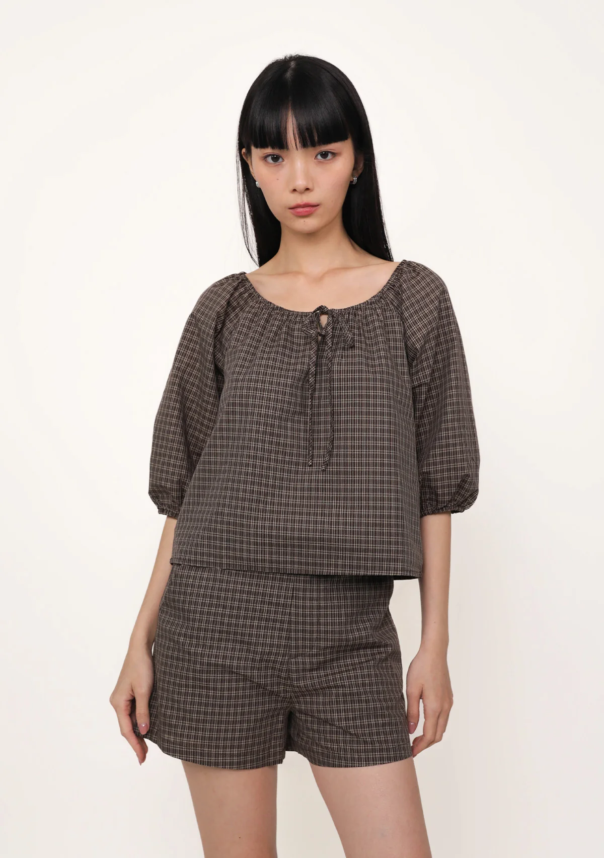 Frankie Tailored Shorts (Plaid) - Image 8