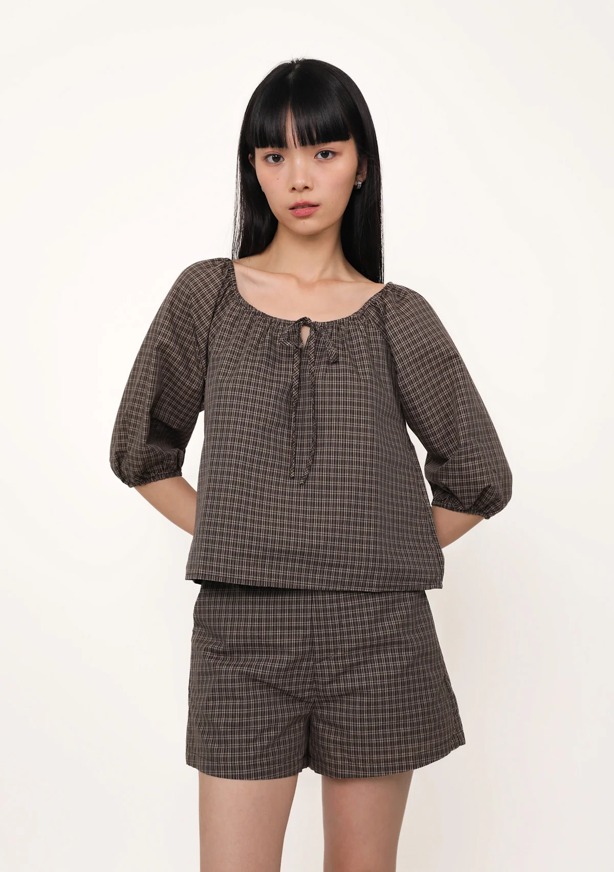Frankie Tailored Shorts (Plaid) - Image 9