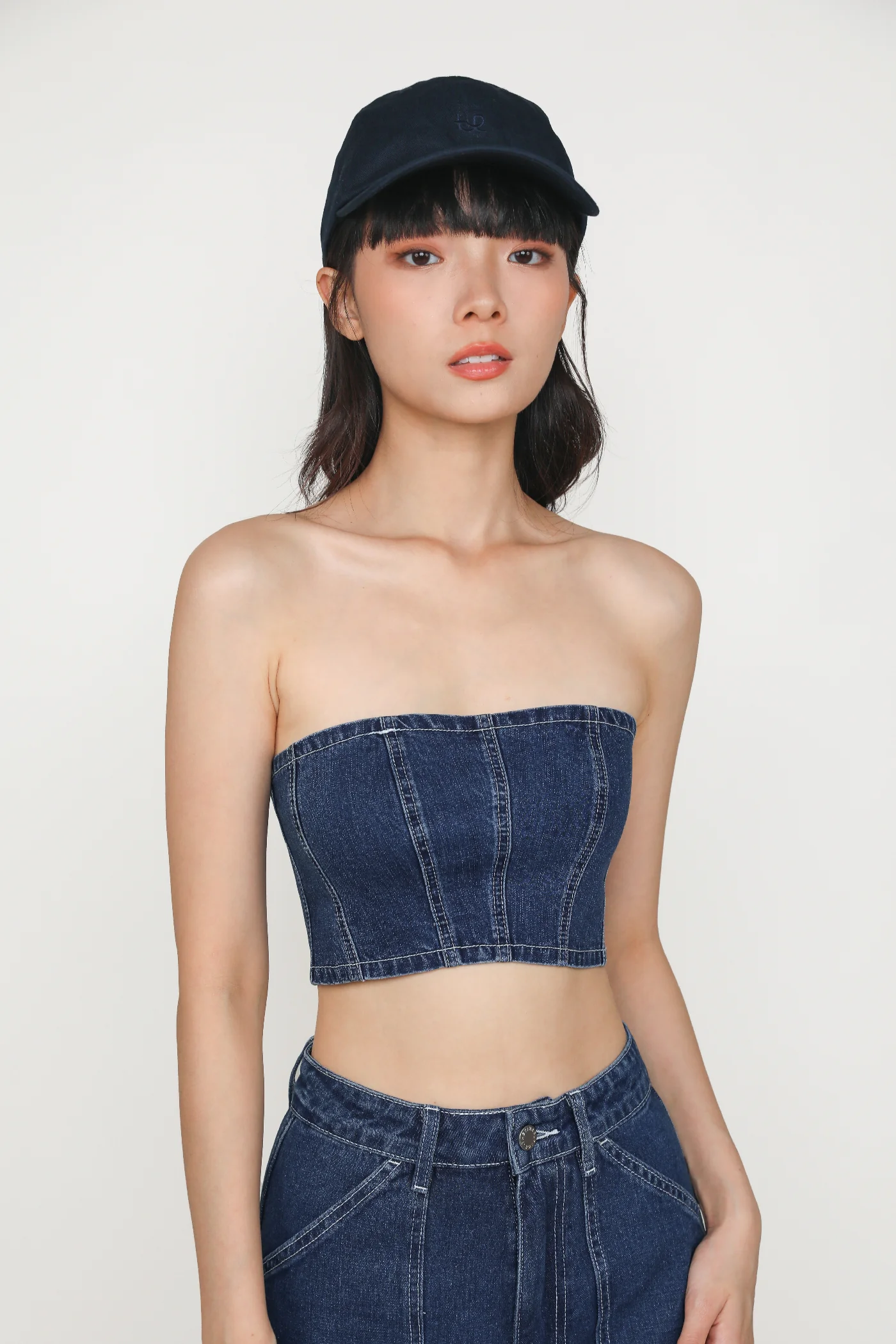 Gabrielle Denim Tube Top - Image 3