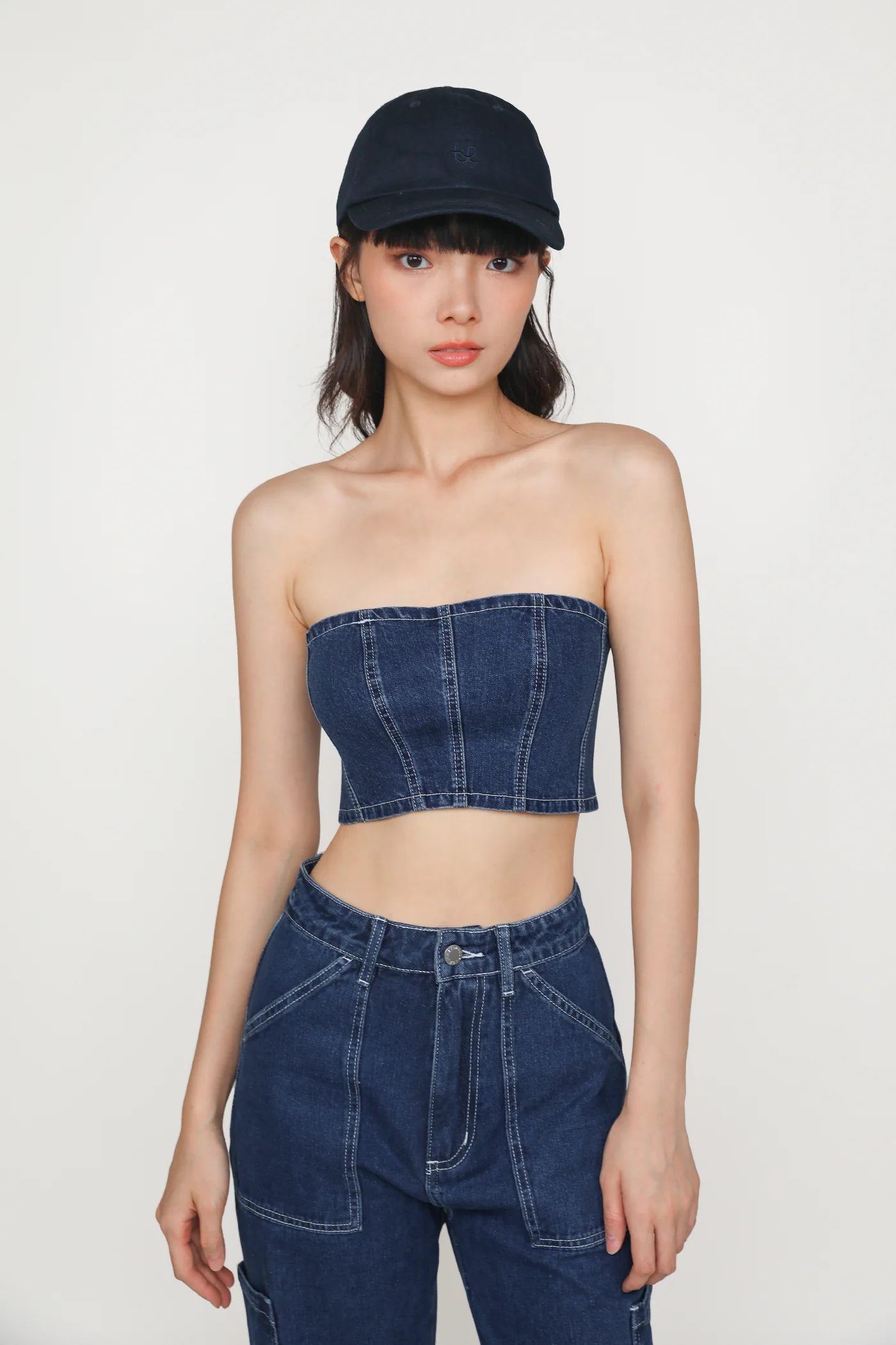 Gabrielle Denim Tube Top - Image 5