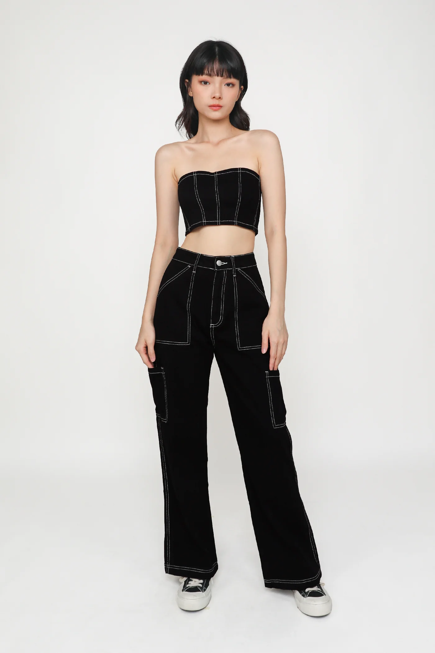 Gabrielle Denim Tube Top - Image 8
