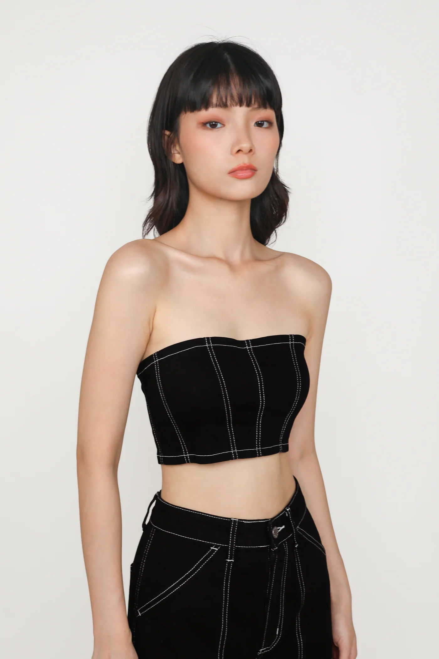 Gabrielle Denim Tube Top - Image 9