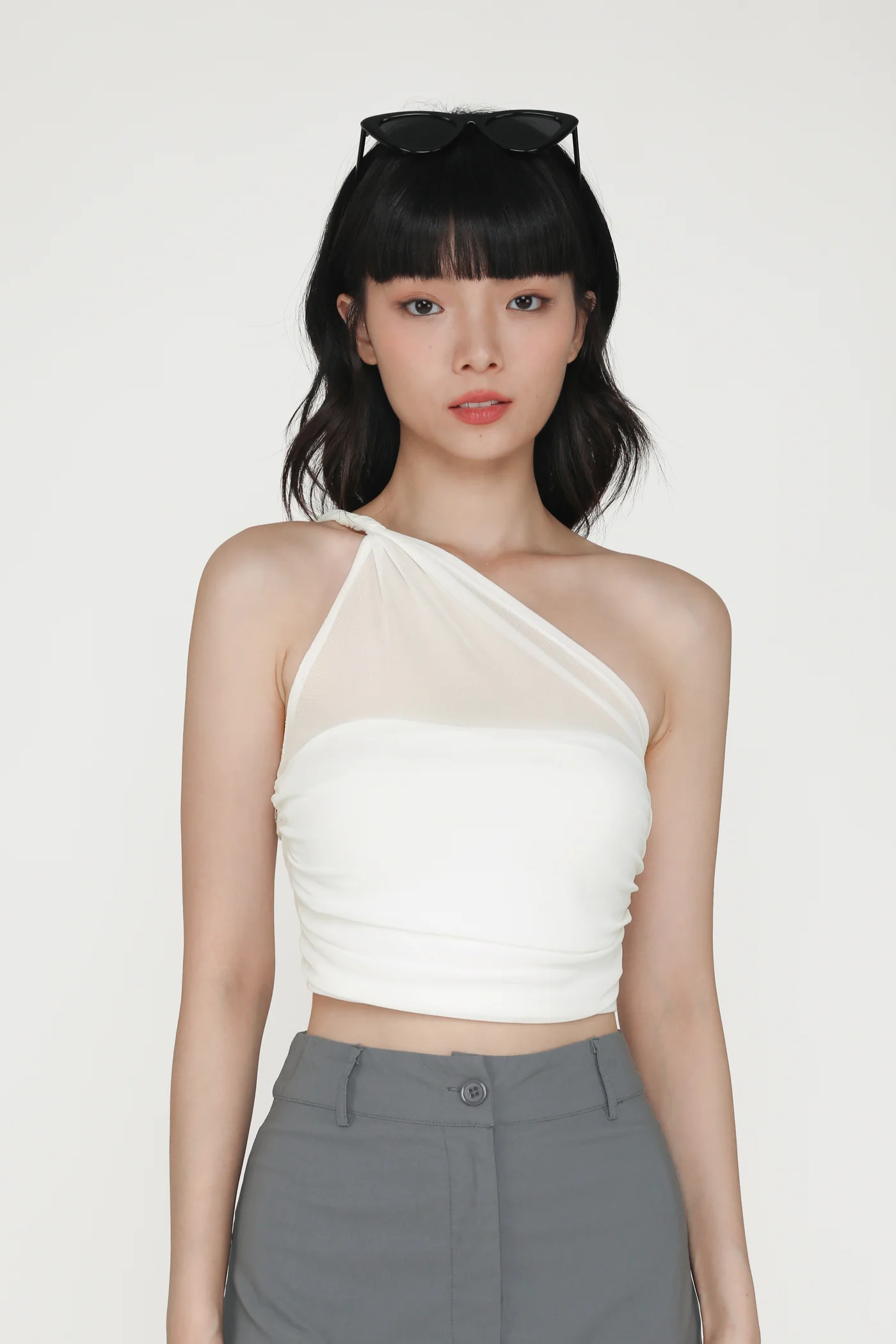 Genevieve Mesh Toga Padded Top - Image 14
