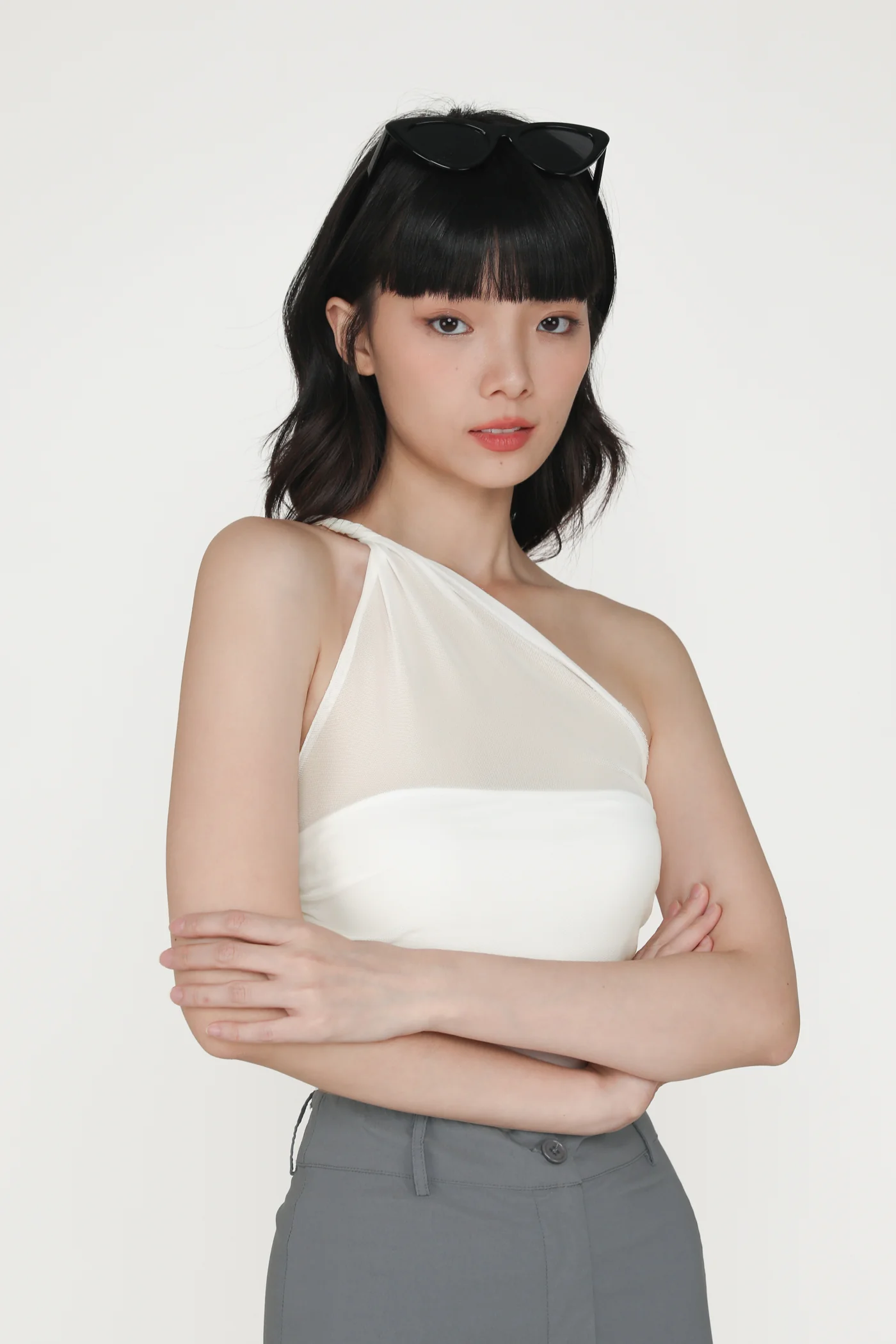 Genevieve Mesh Toga Padded Top - Image 4