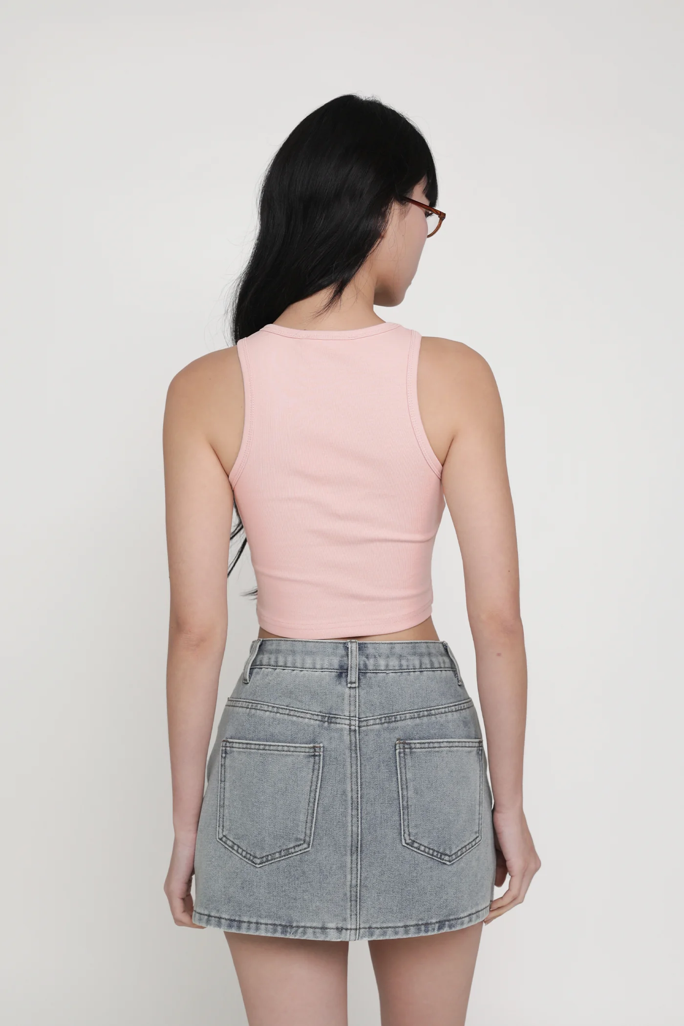 Georgie Ripped Denim Skorts - Image 13