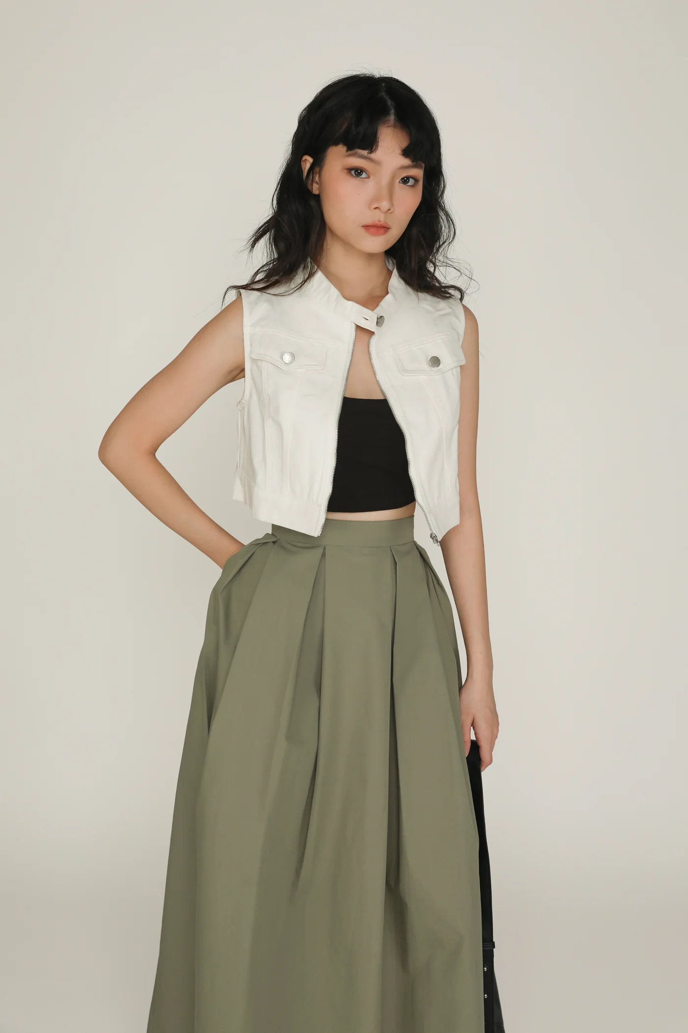 Giada Pleated Maxi Skirt - Image 8