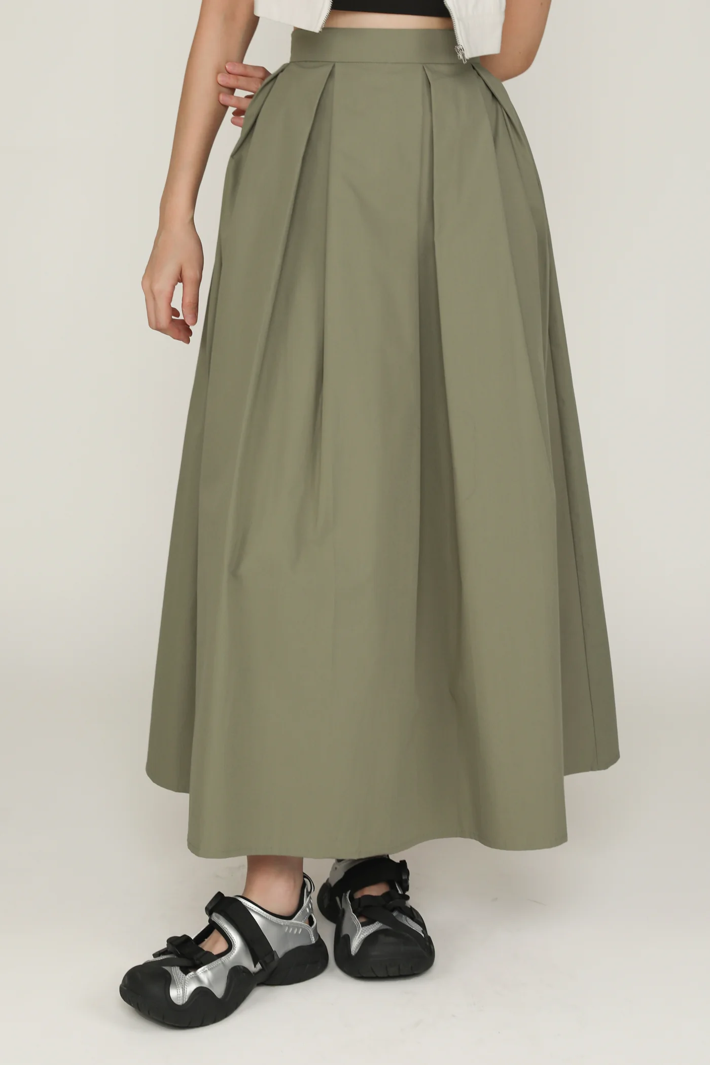 Giada Pleated Maxi Skirt - Image 9