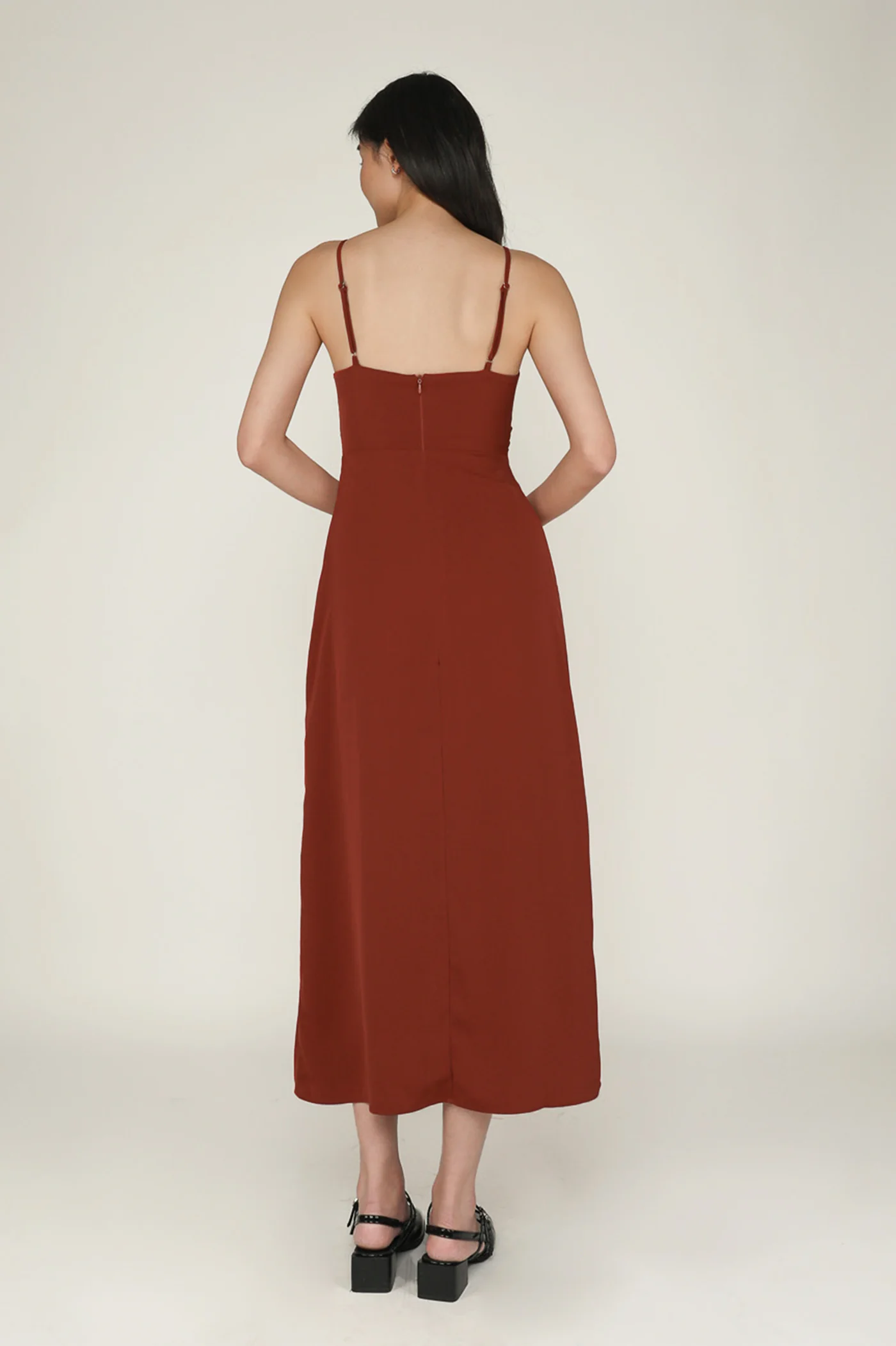 Giana Twist Front Padded Midi Dress - Image 14