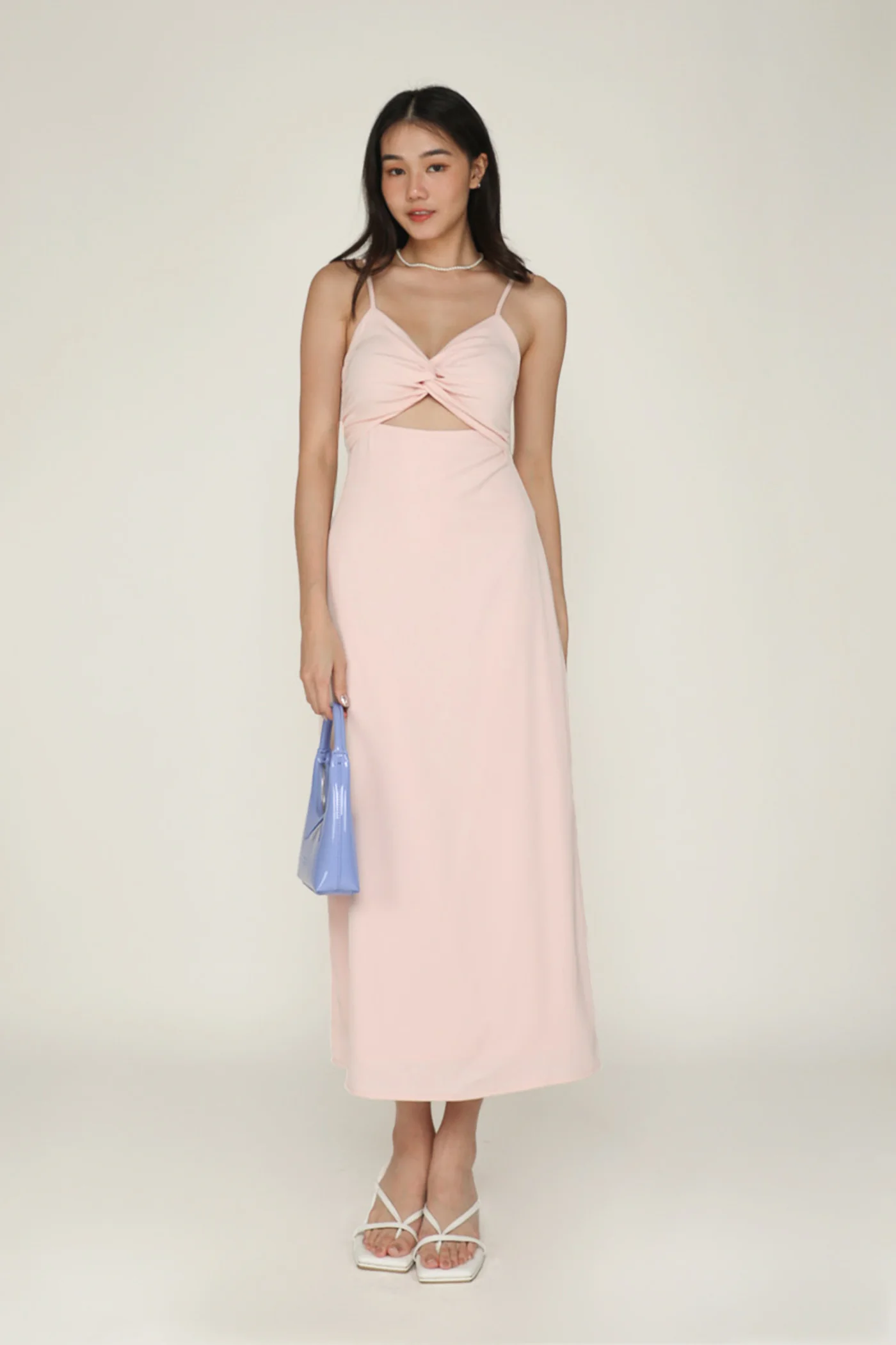 Giana Twist Front Padded Midi Dress - Image 15